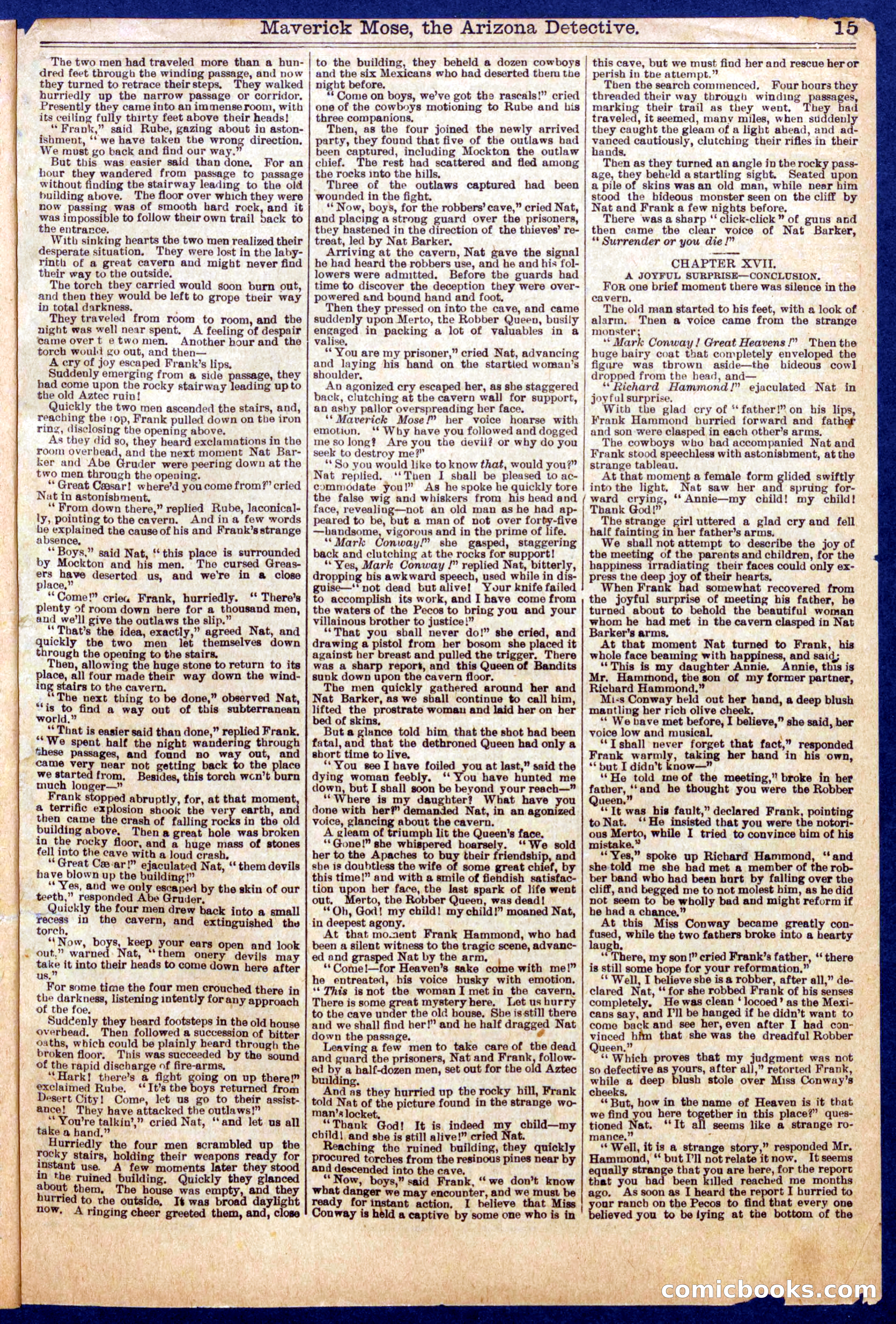 Beadle's Half Dime Library No. 721 — page 15 of 16