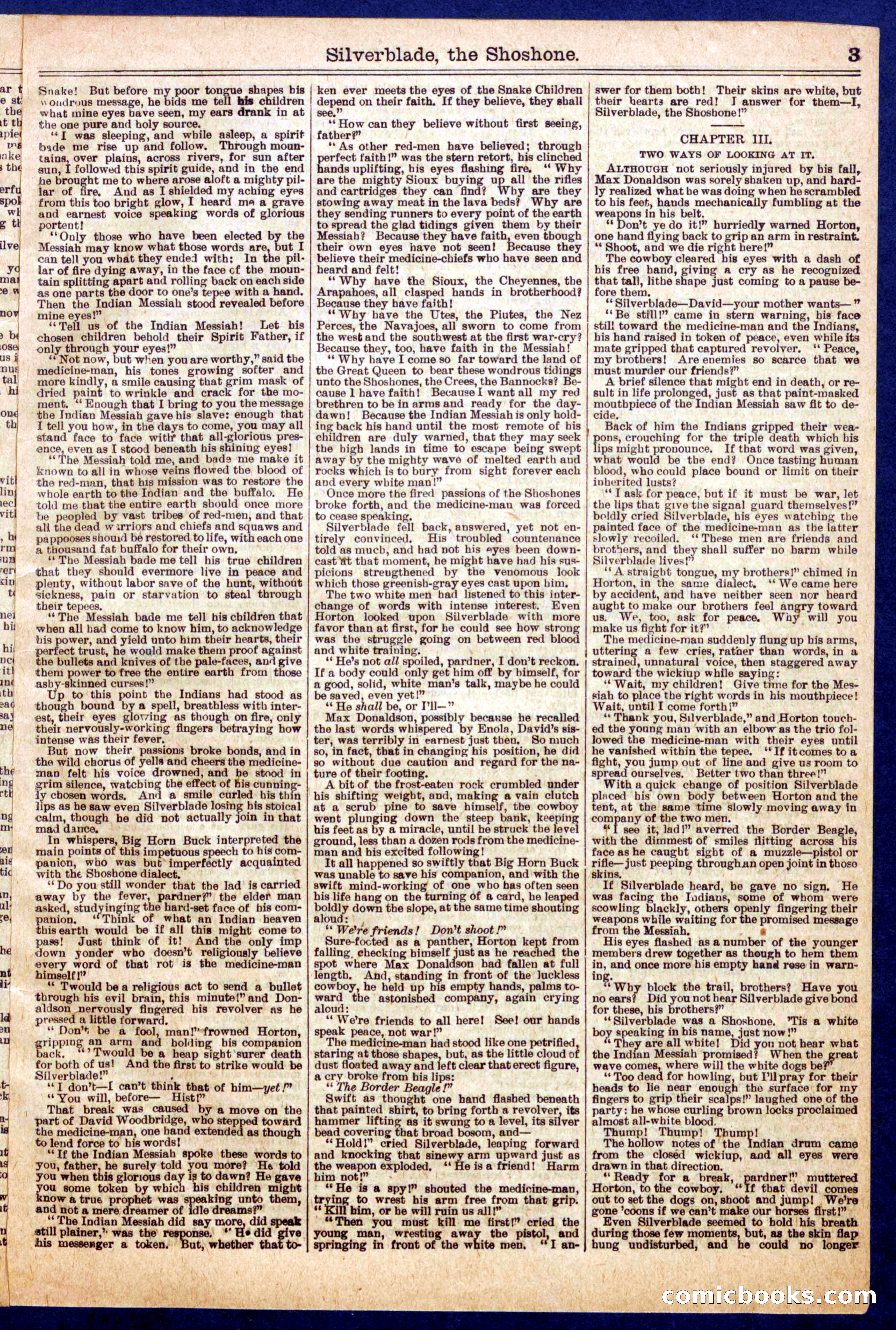Beadle's Half Dime Library No. 723 — page 3 of 16
