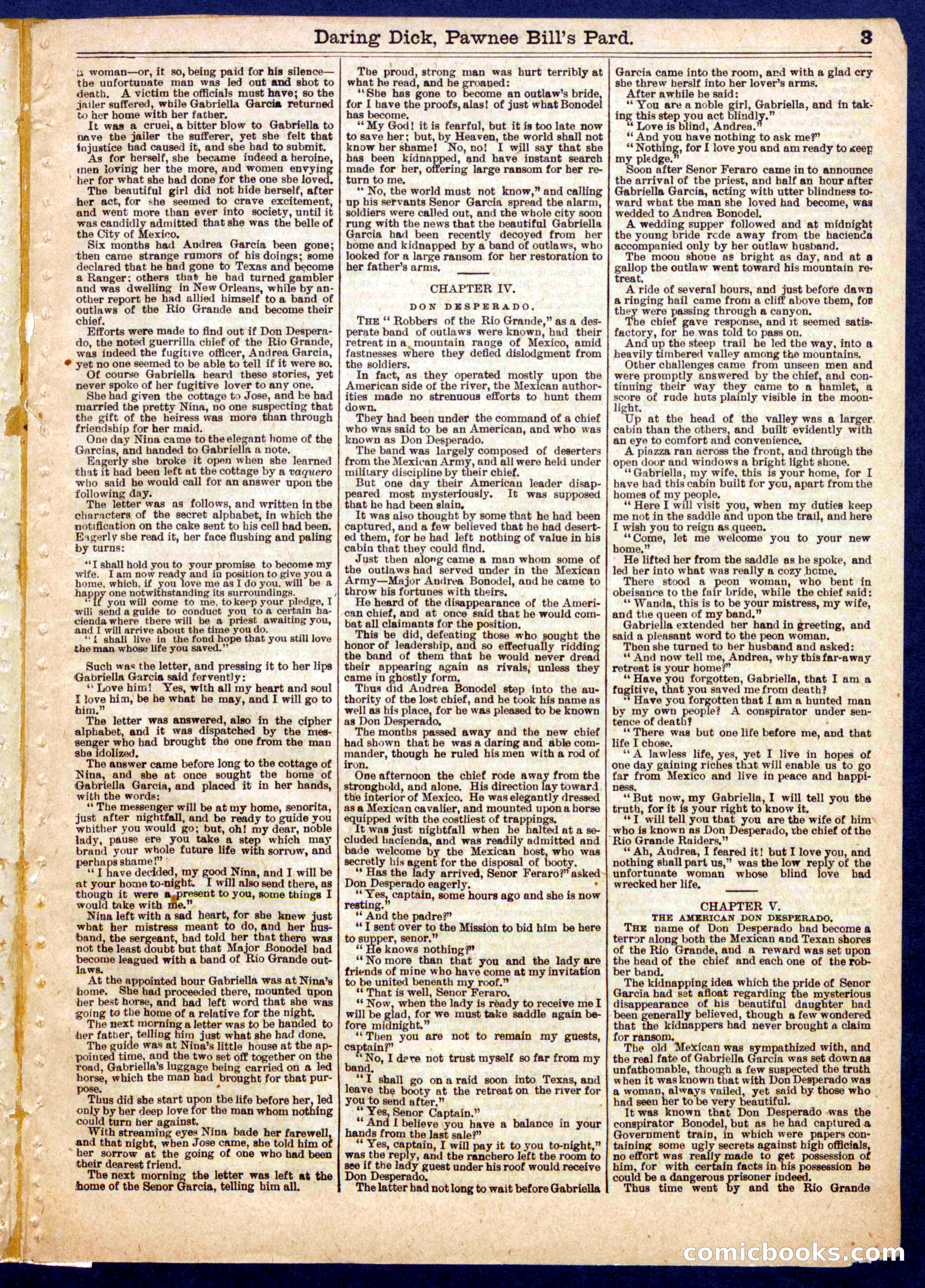 Beadle's Half Dime Library No. 725 — page 3 of 16