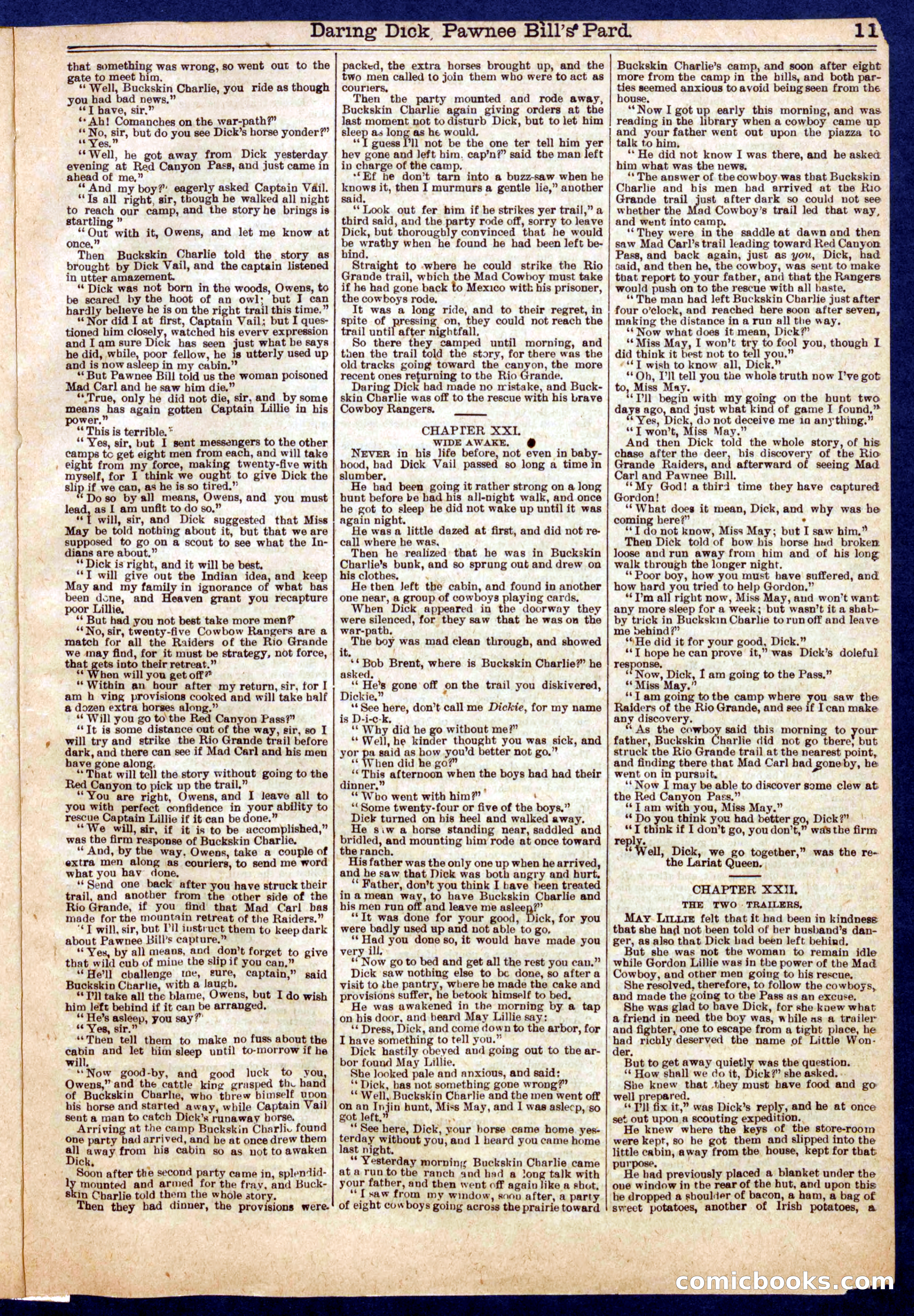 Beadle's Half Dime Library No. 725 — page 11 of 16