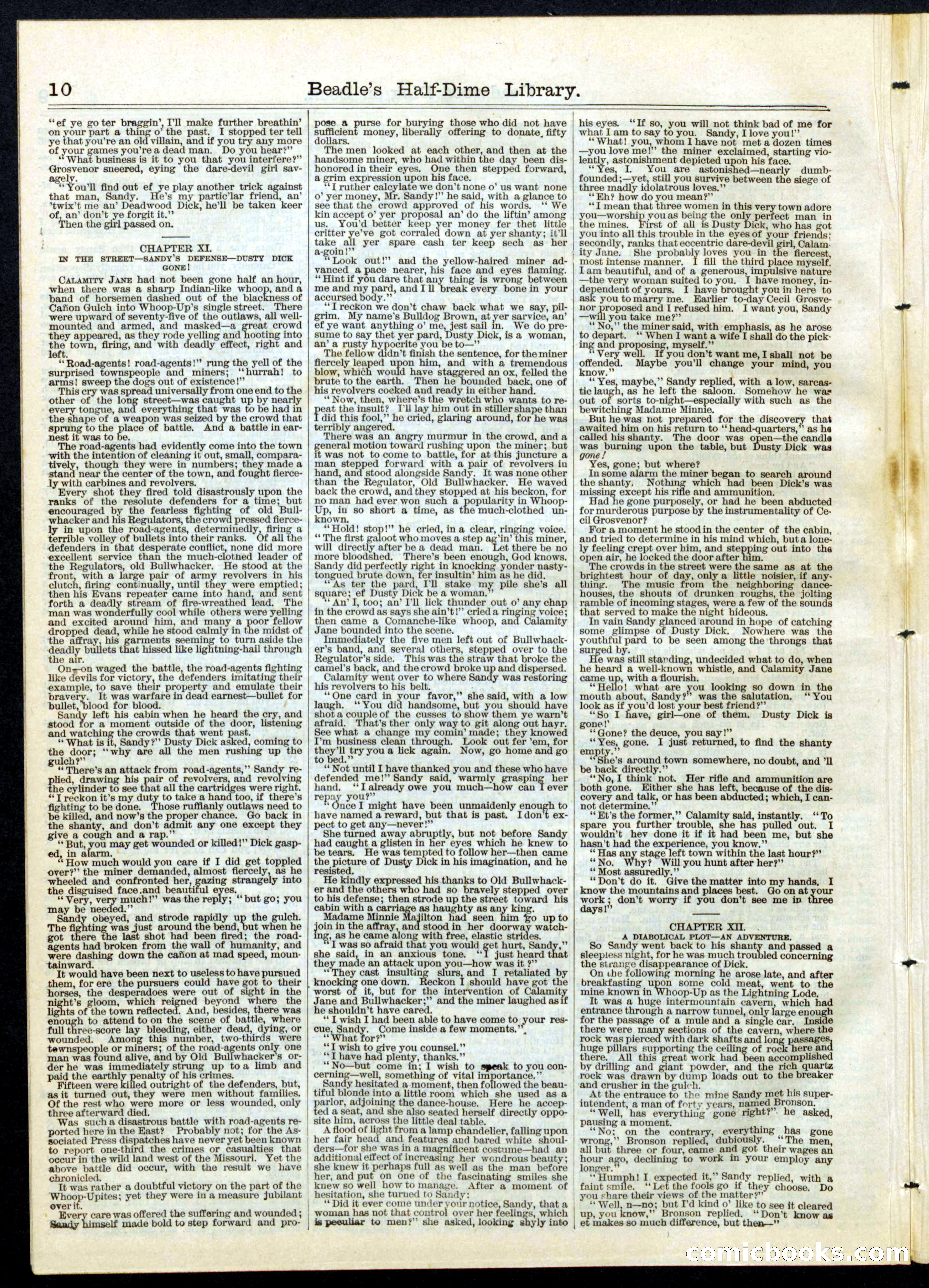 Beadle's Half Dime Library, No. 73 — page 10 of 16