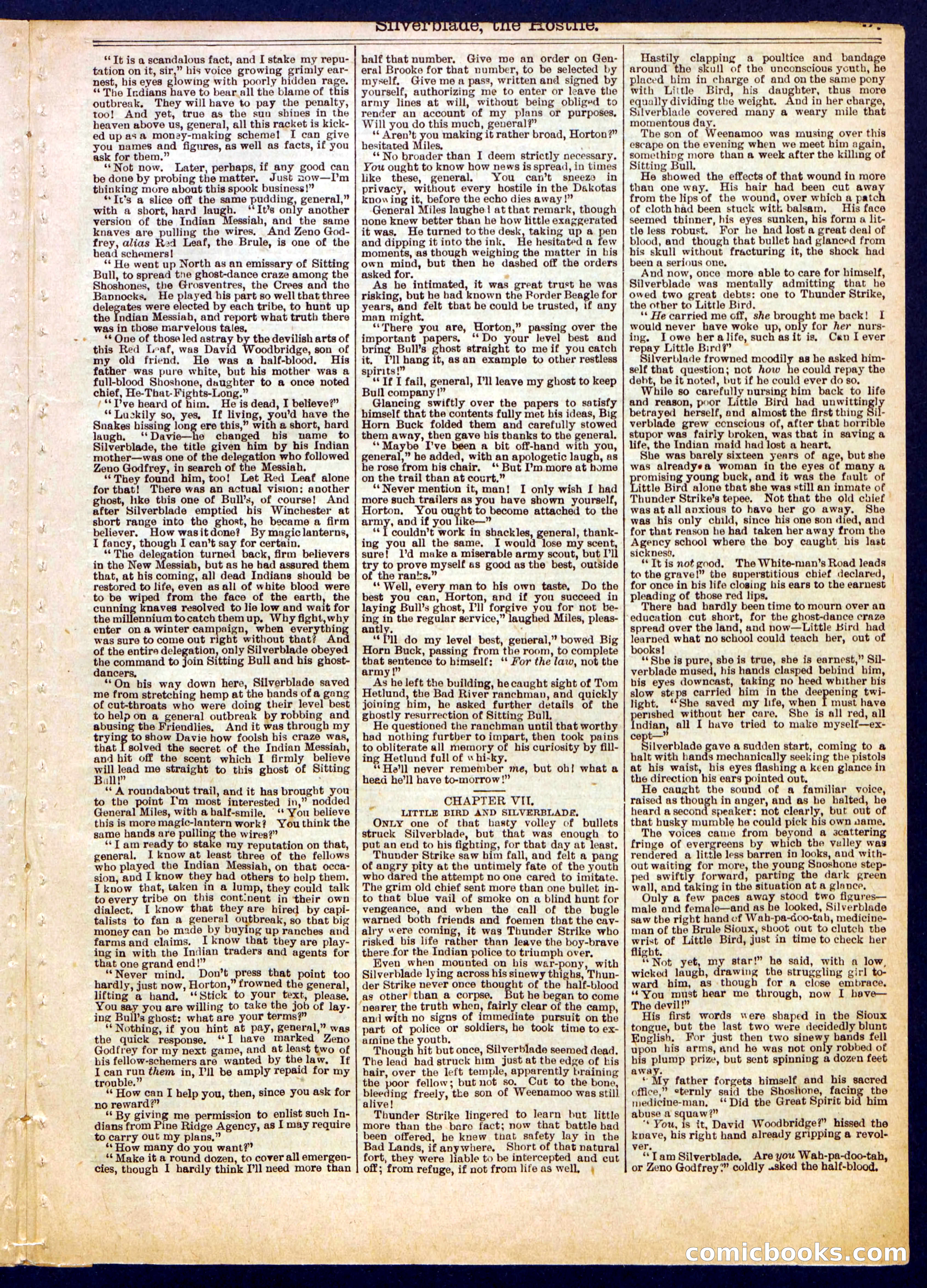 Beadle's Half Dime Library No. 739 — page 7 of 16