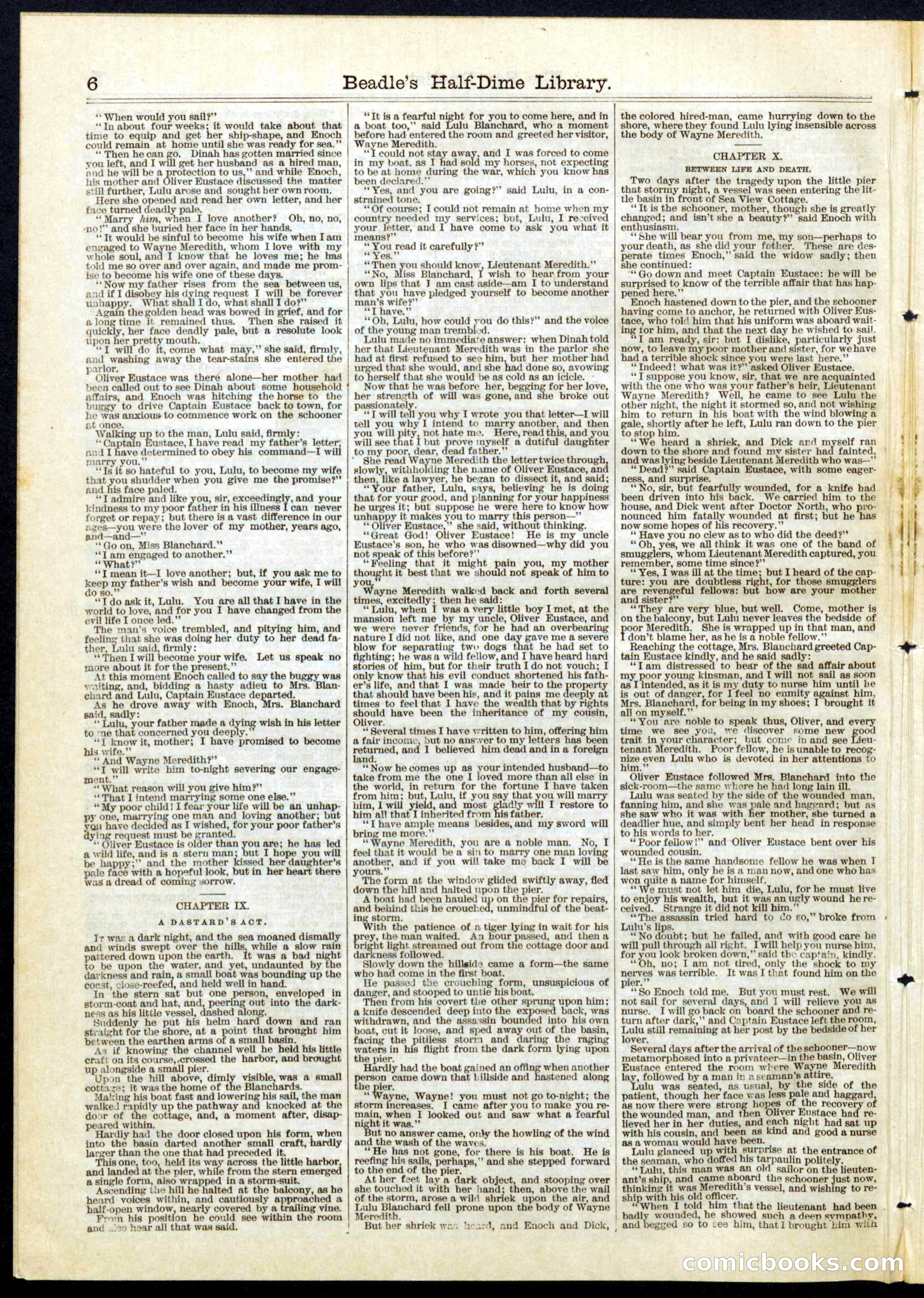 Beadle's Half Dime Library, No. 75 — page 6 of 16