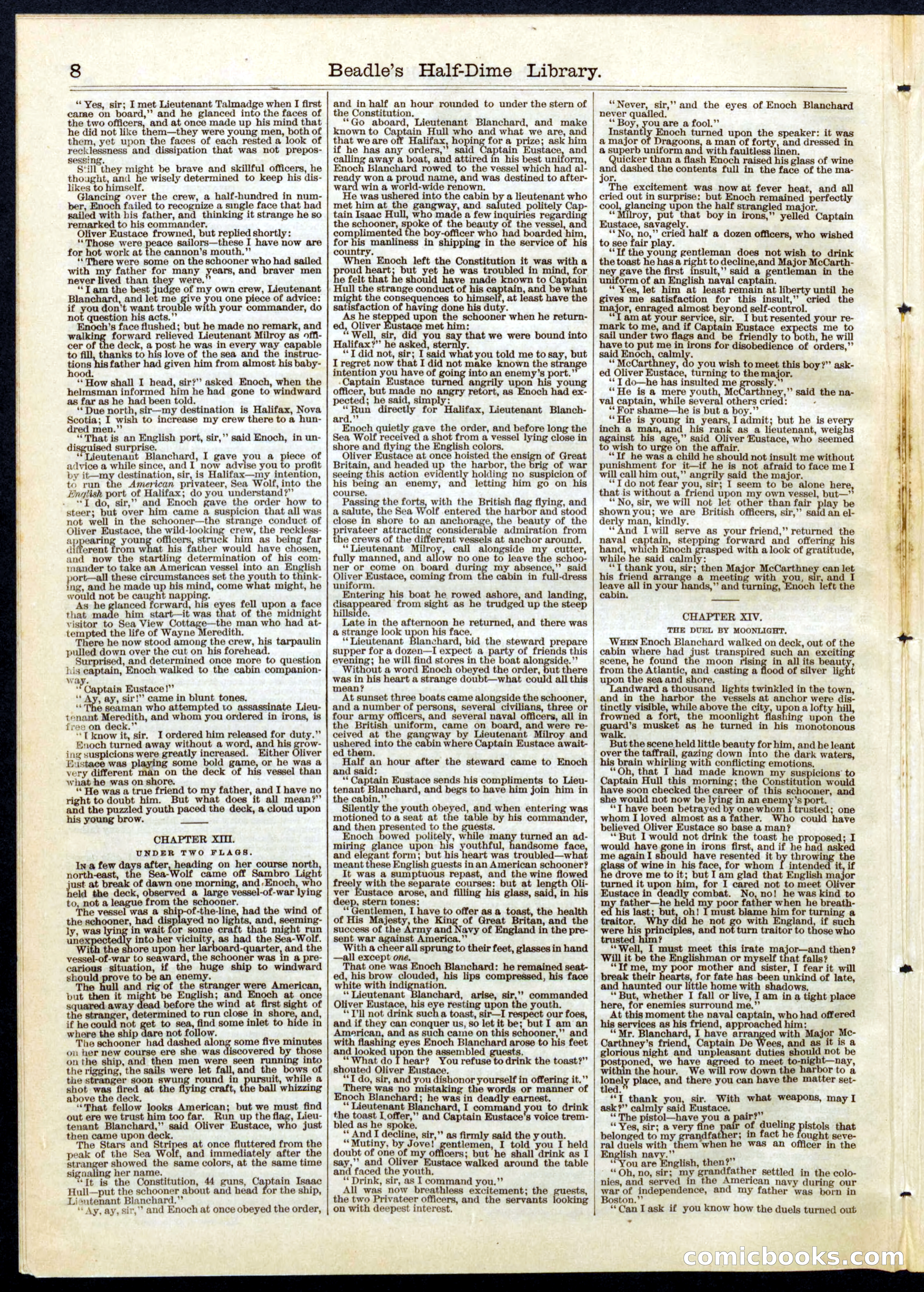 Beadle's Half Dime Library, No. 75 — page 8 of 16