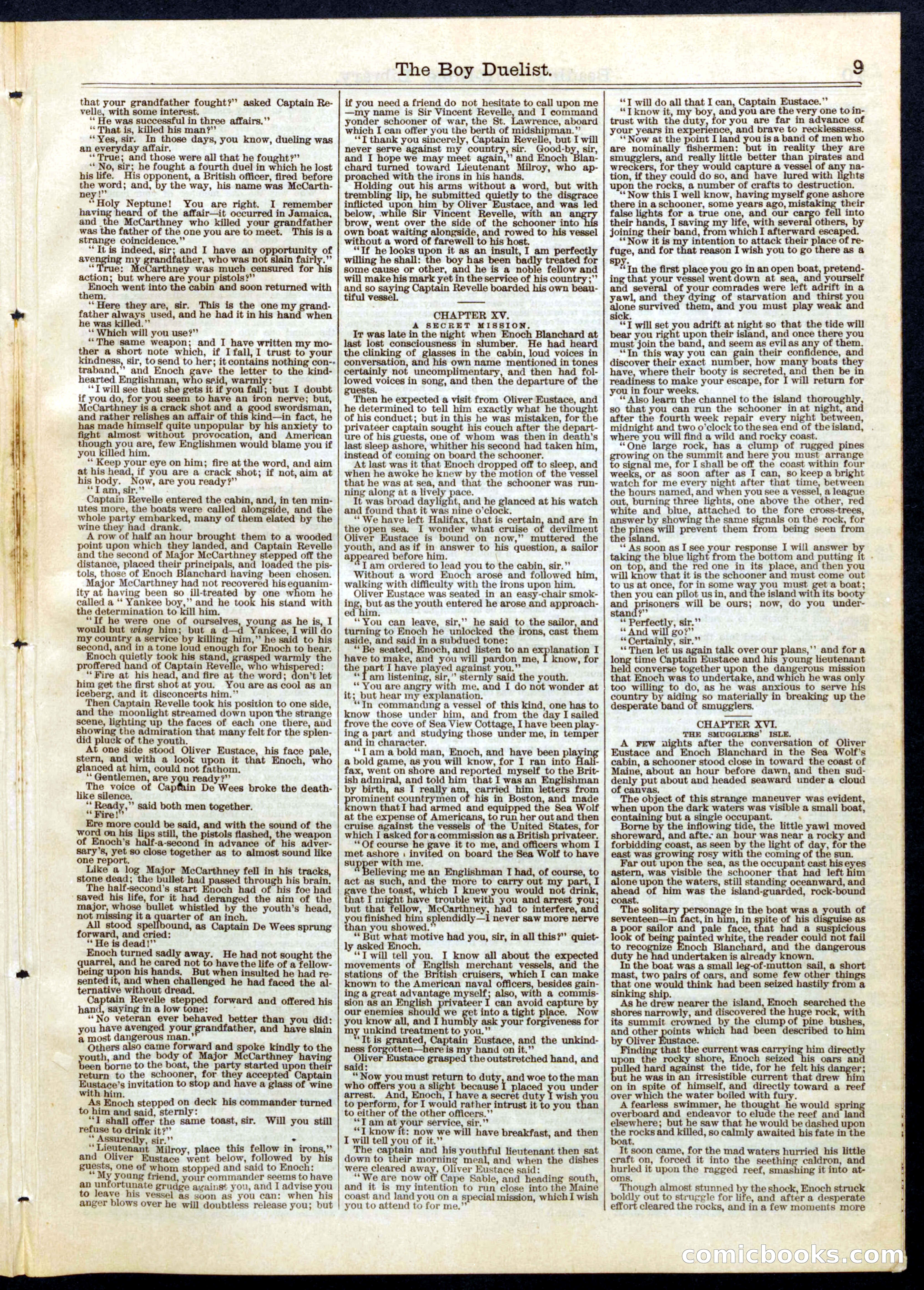 Beadle's Half Dime Library, No. 75 — page 9 of 16