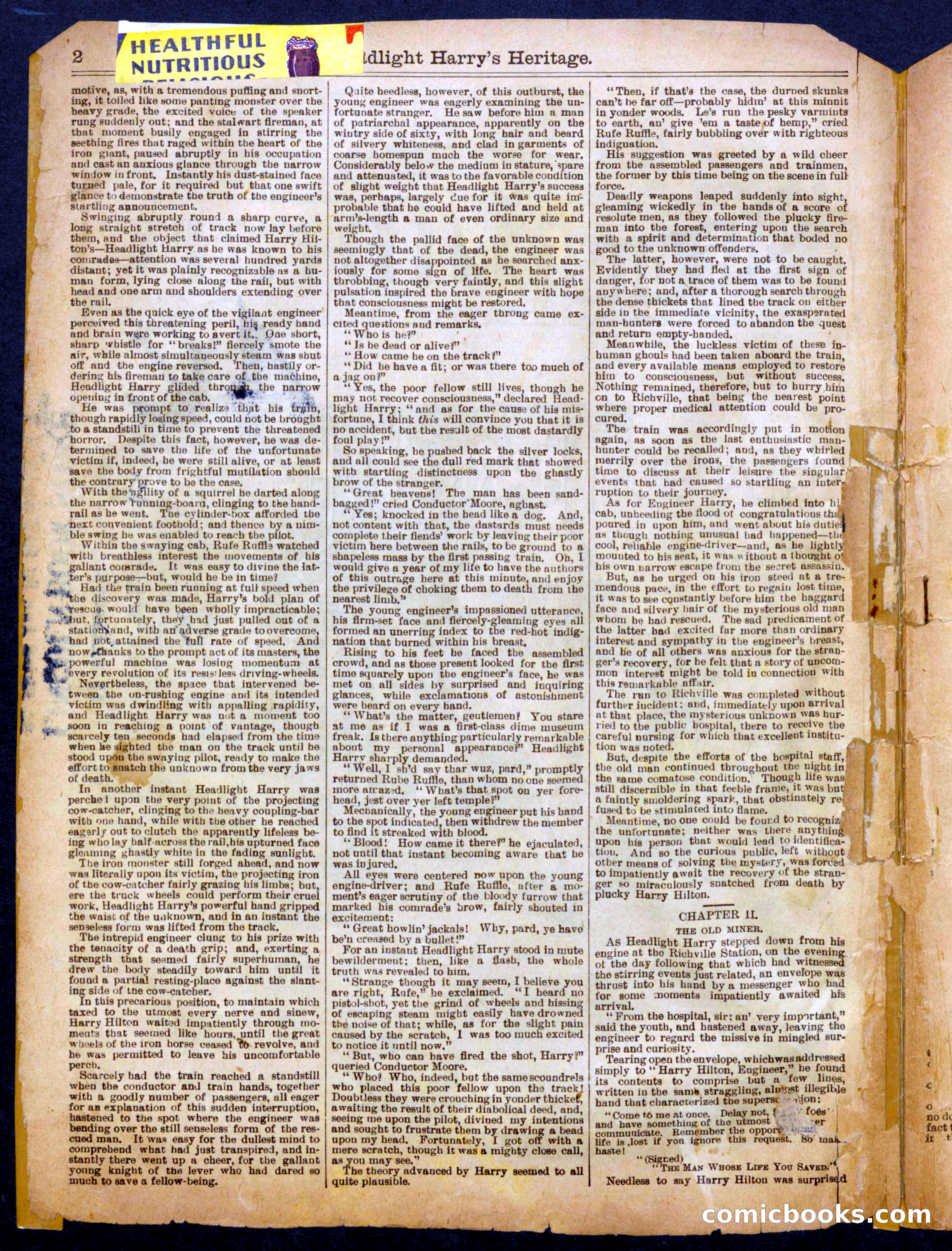 Beadle's Half Dime Library No. 759 — page 2 of 16