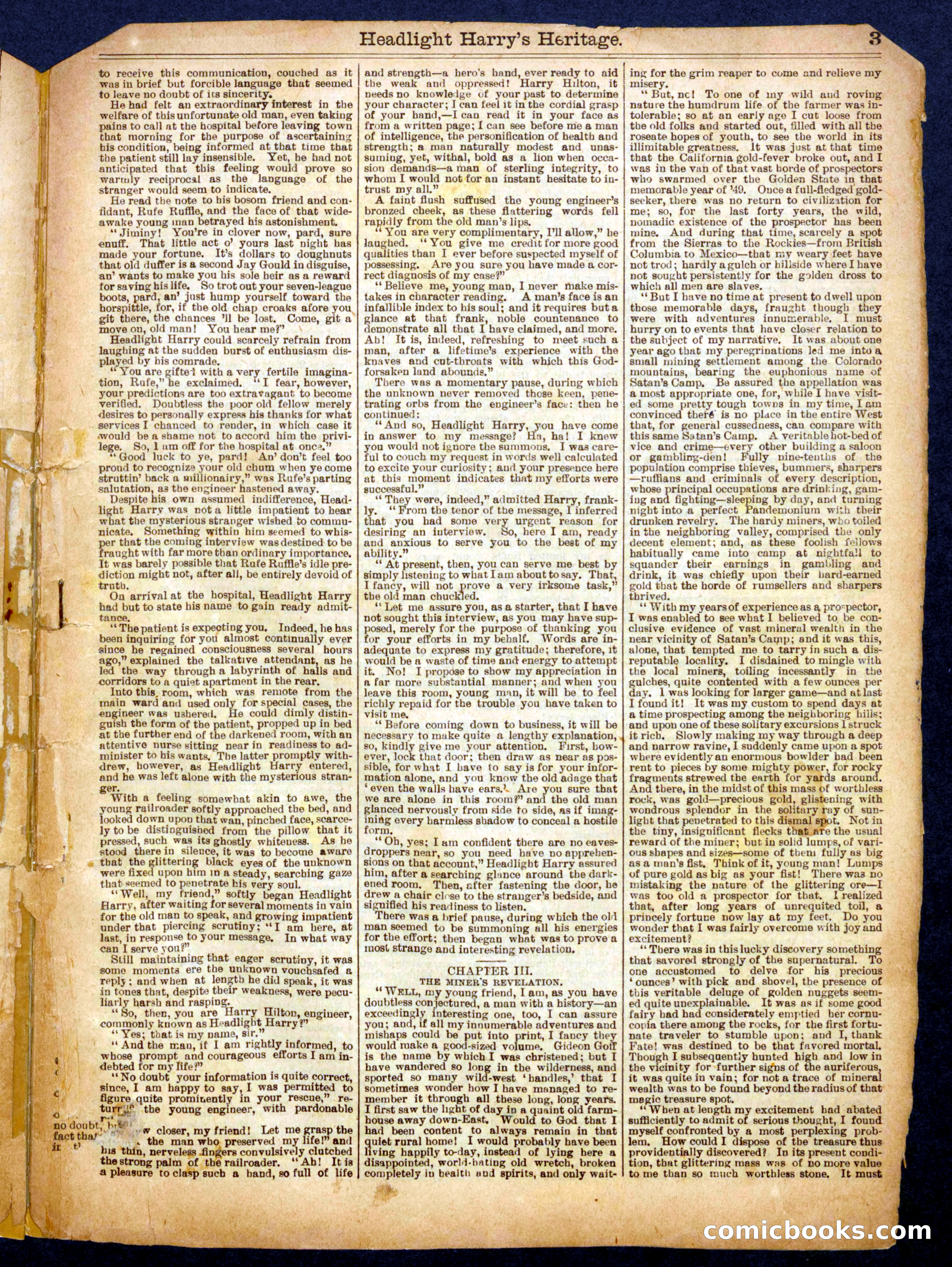 Beadle's Half Dime Library No. 759 — page 3 of 16
