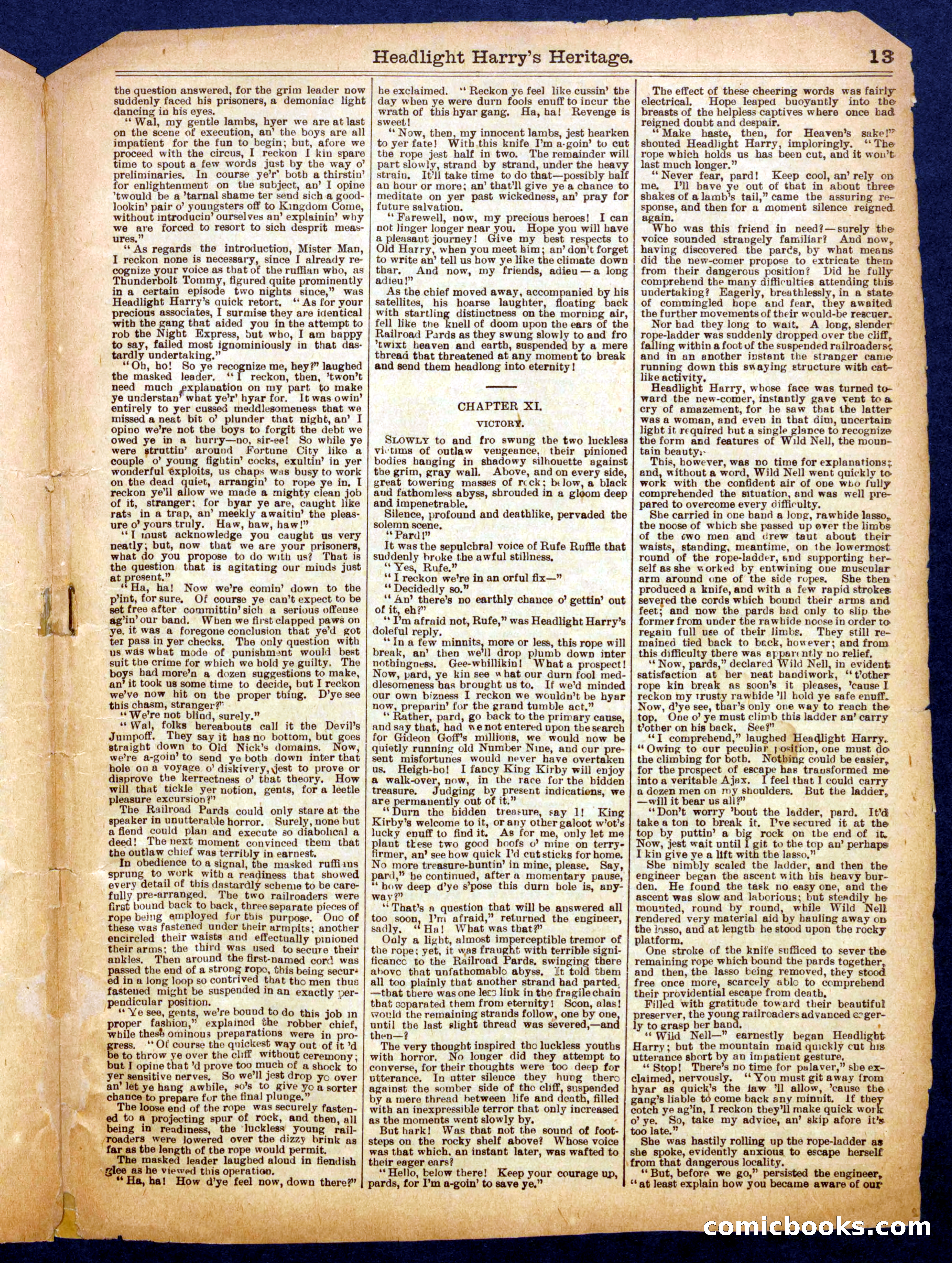 Beadle's Half Dime Library No. 759 — page 13 of 16