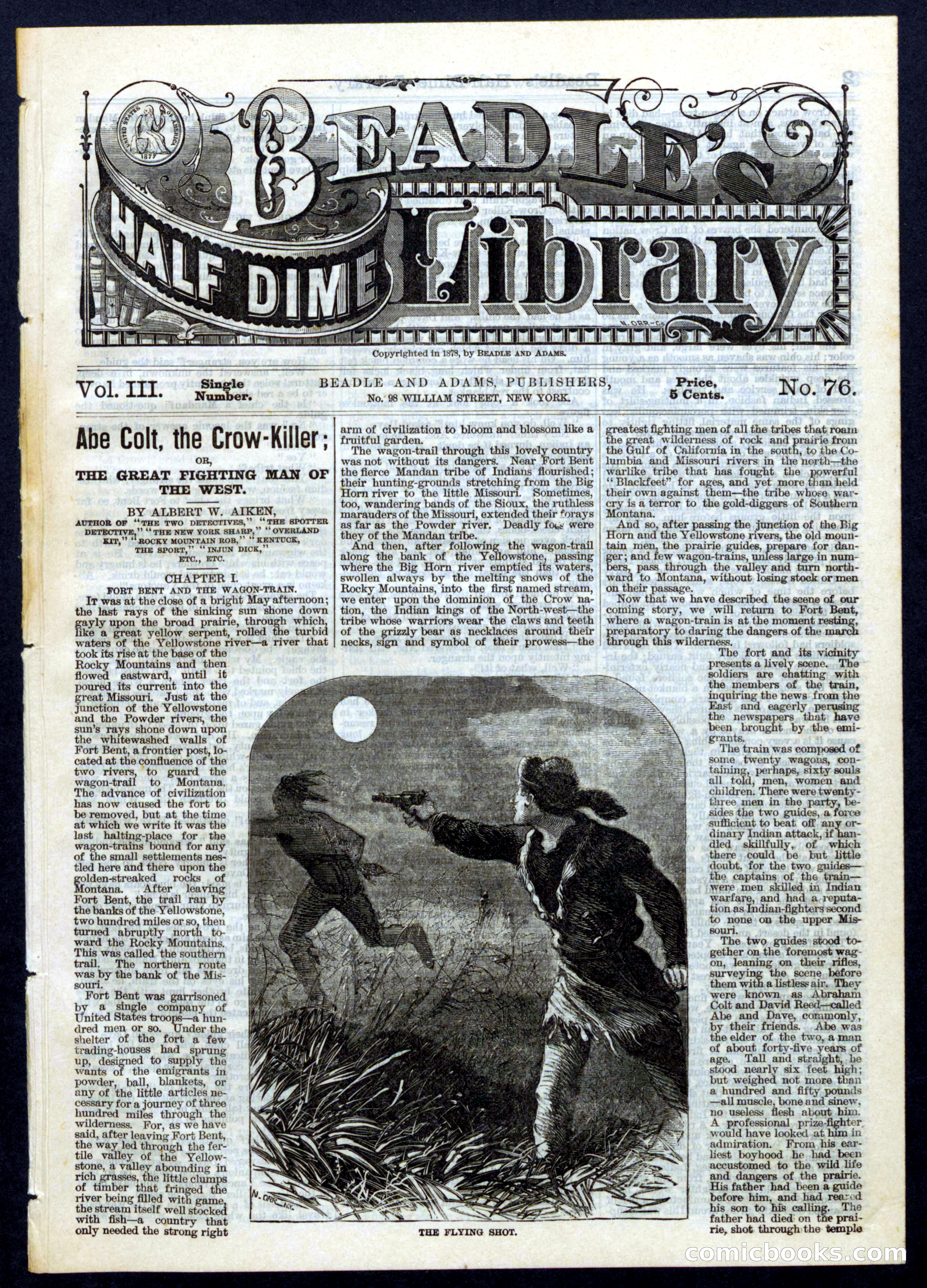 Beadle's Half Dime Library, No. 76 — page 1 of 16