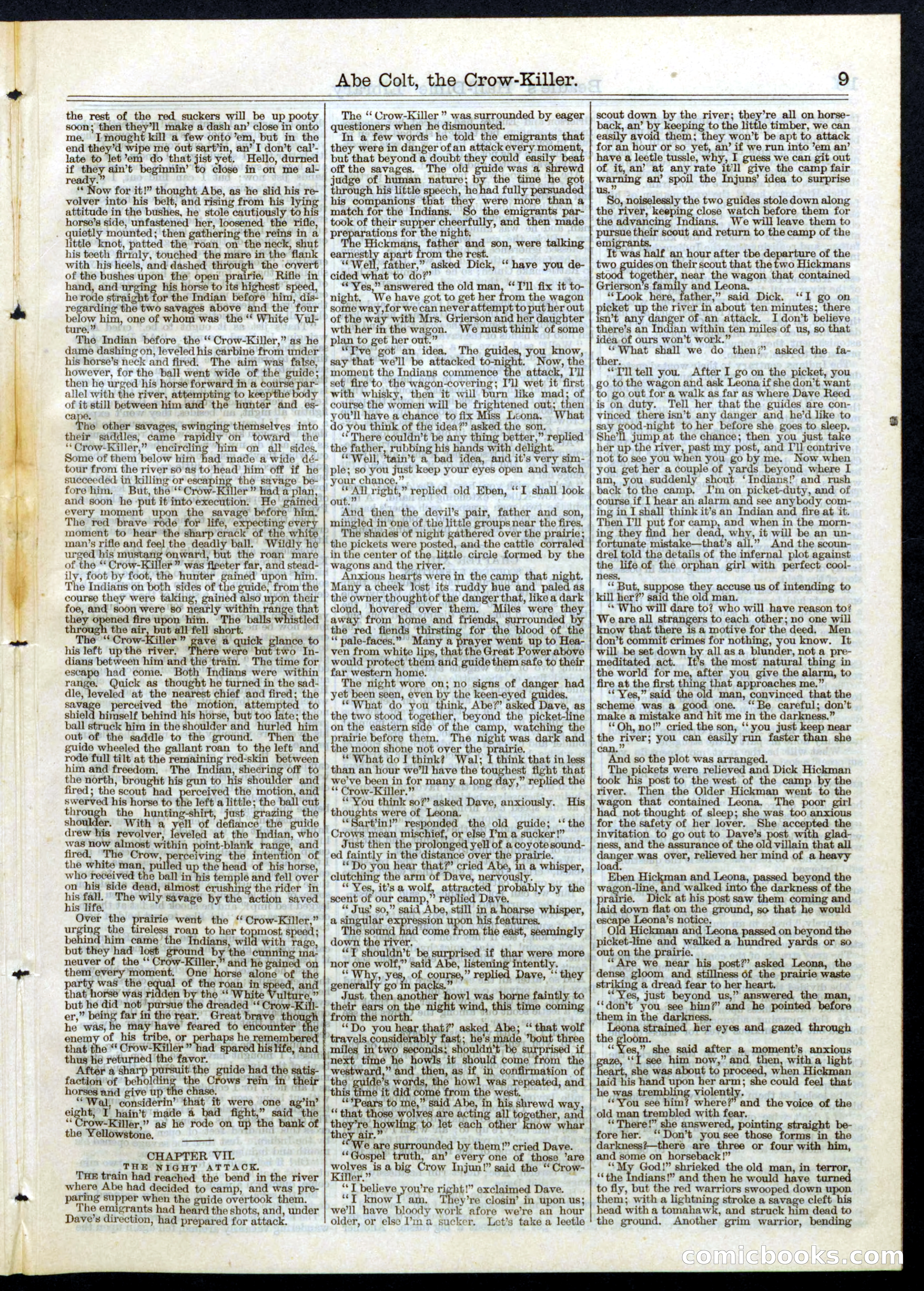 Beadle's Half Dime Library, No. 76 — page 9 of 16