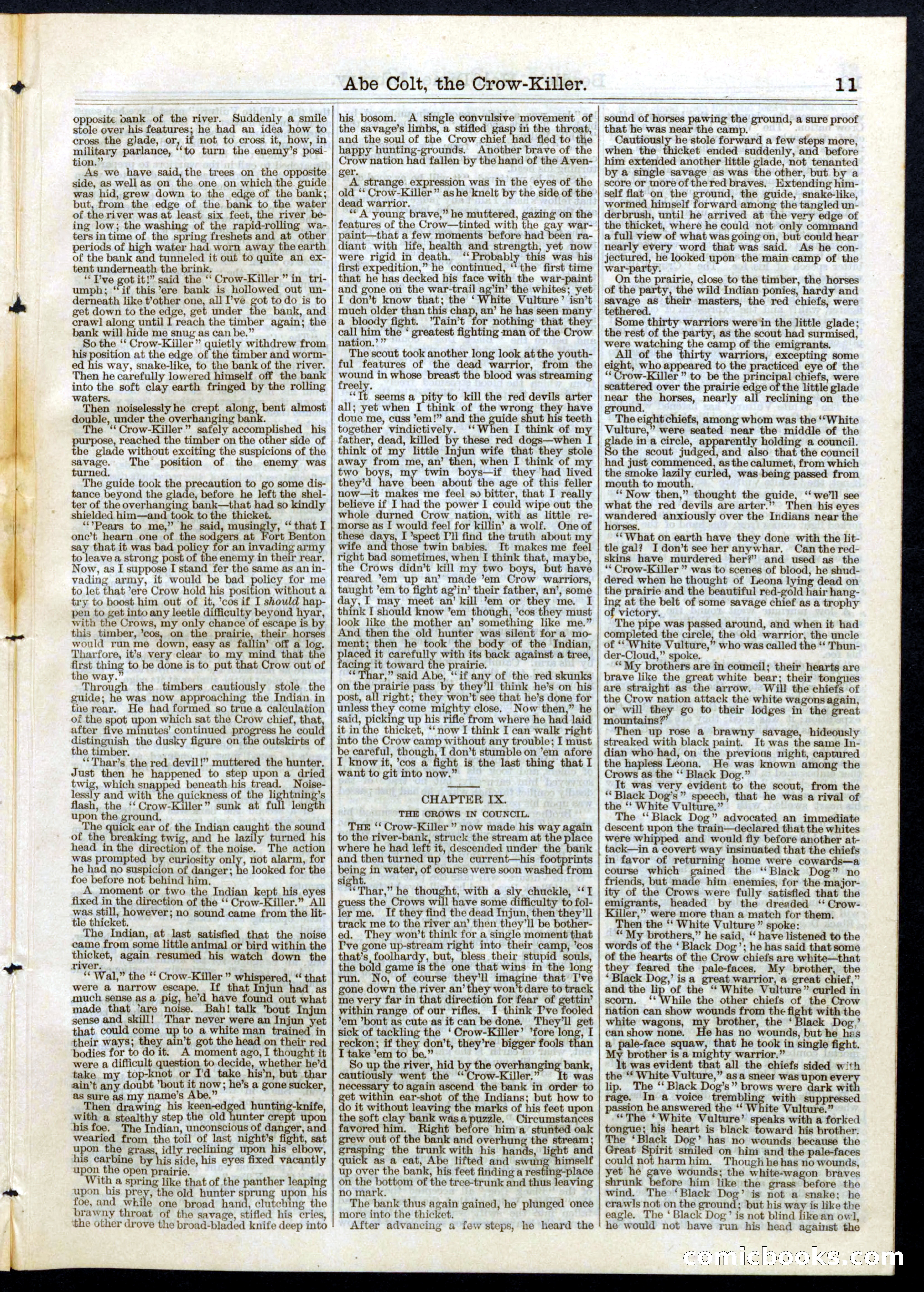 Beadle's Half Dime Library, No. 76 — page 11 of 16