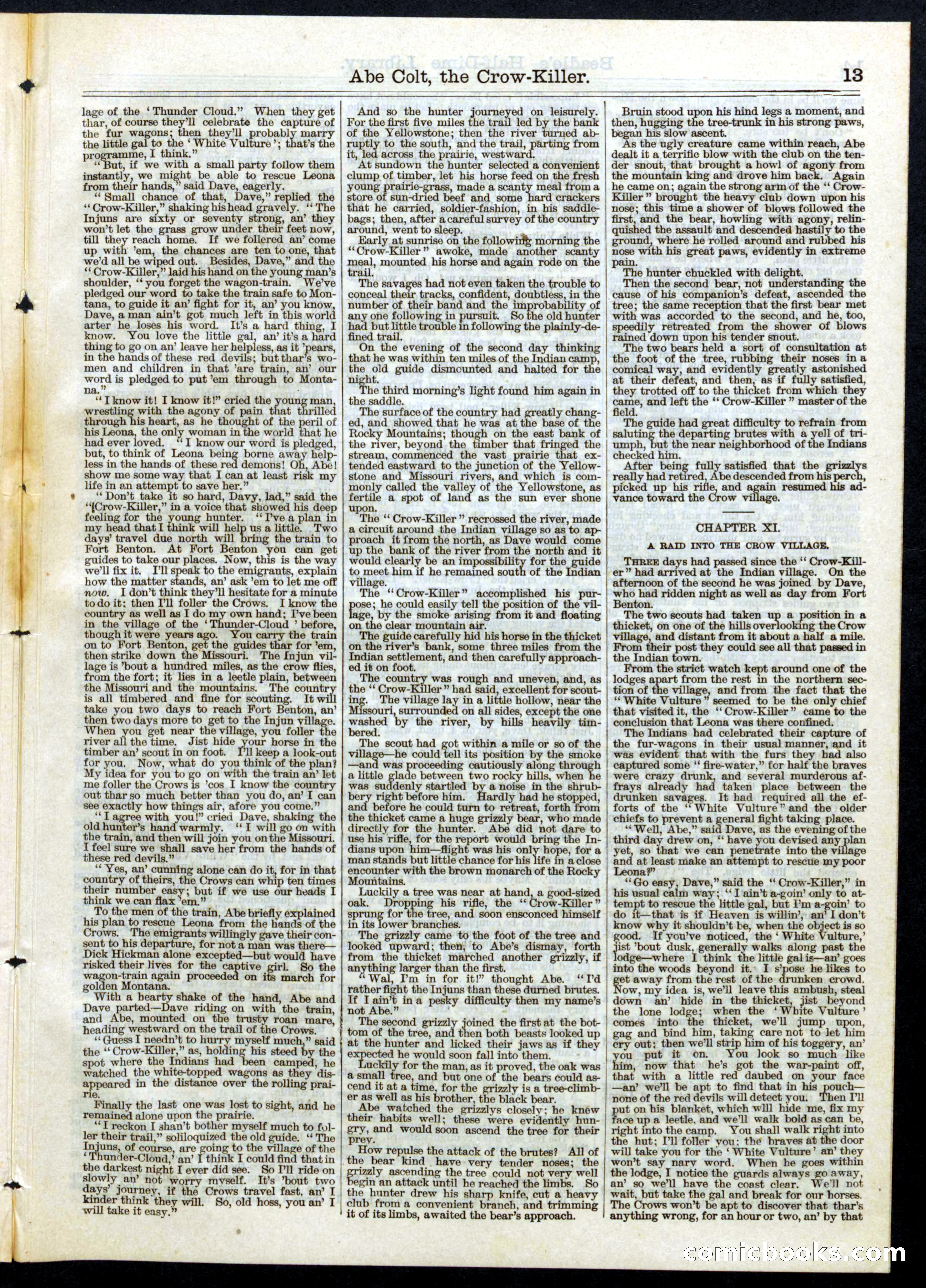 Beadle's Half Dime Library, No. 76 — page 13 of 16