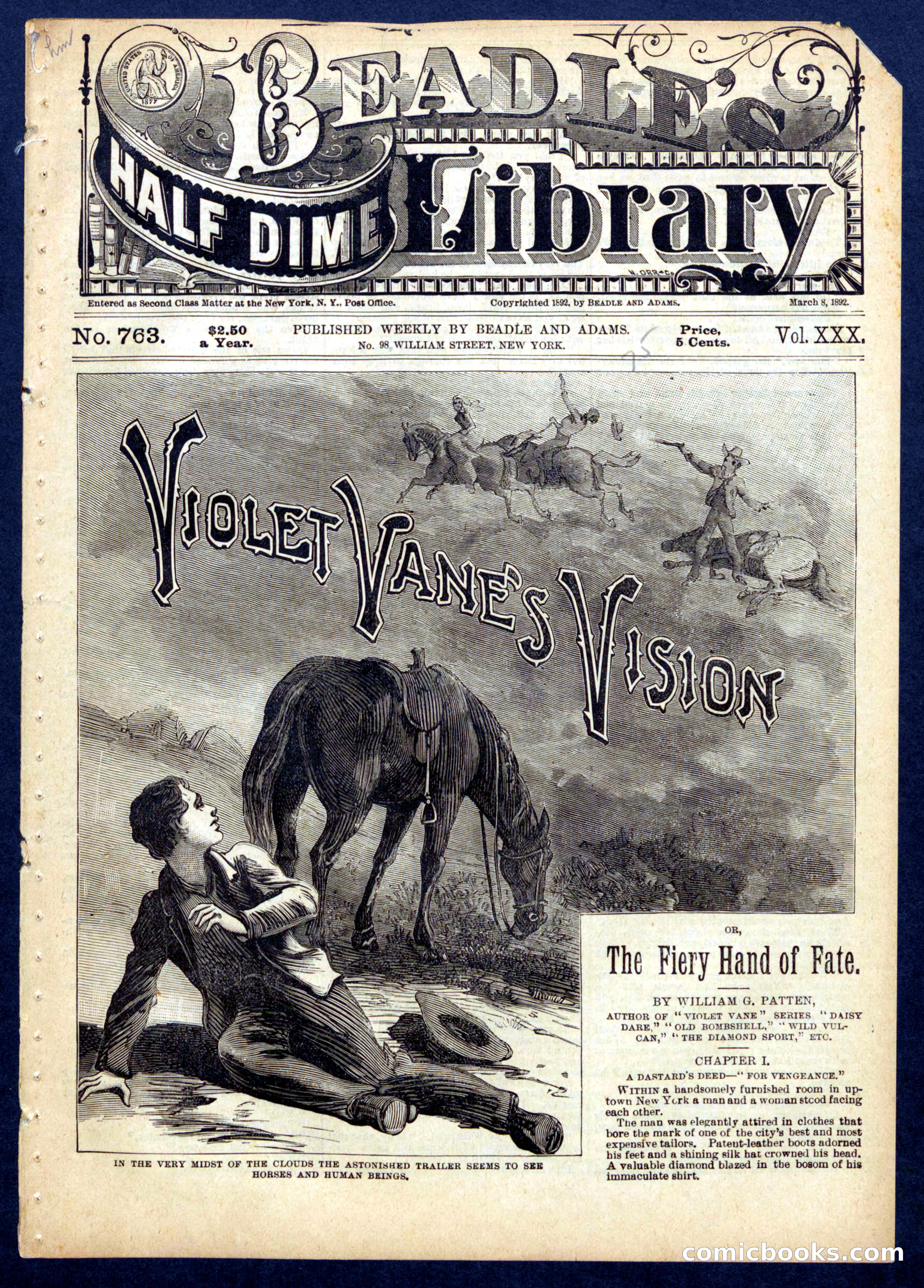 Beadle's Half Dime Library No. 763 — page 1 of 16