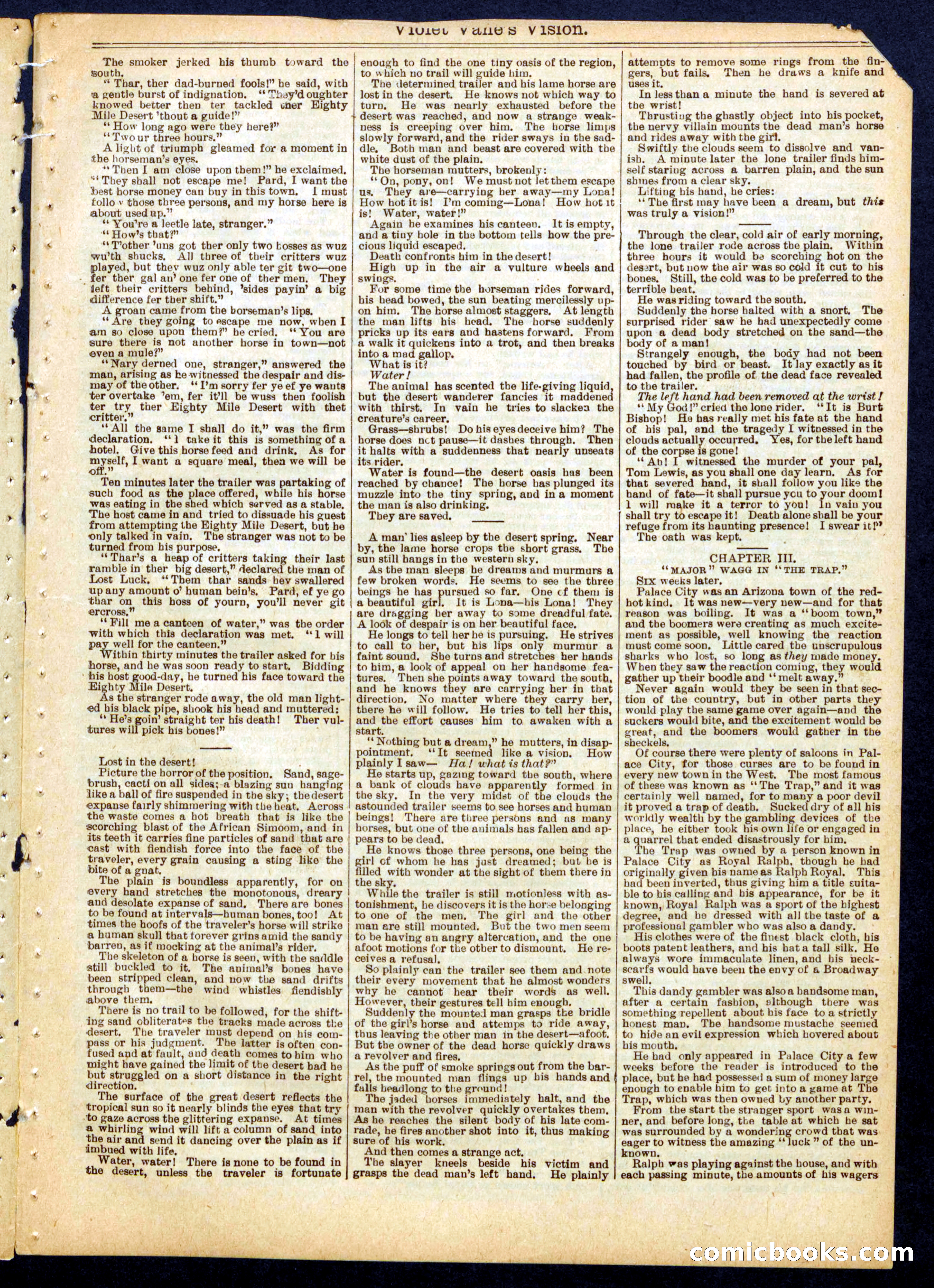 Beadle's Half Dime Library No. 763 — page 3 of 16