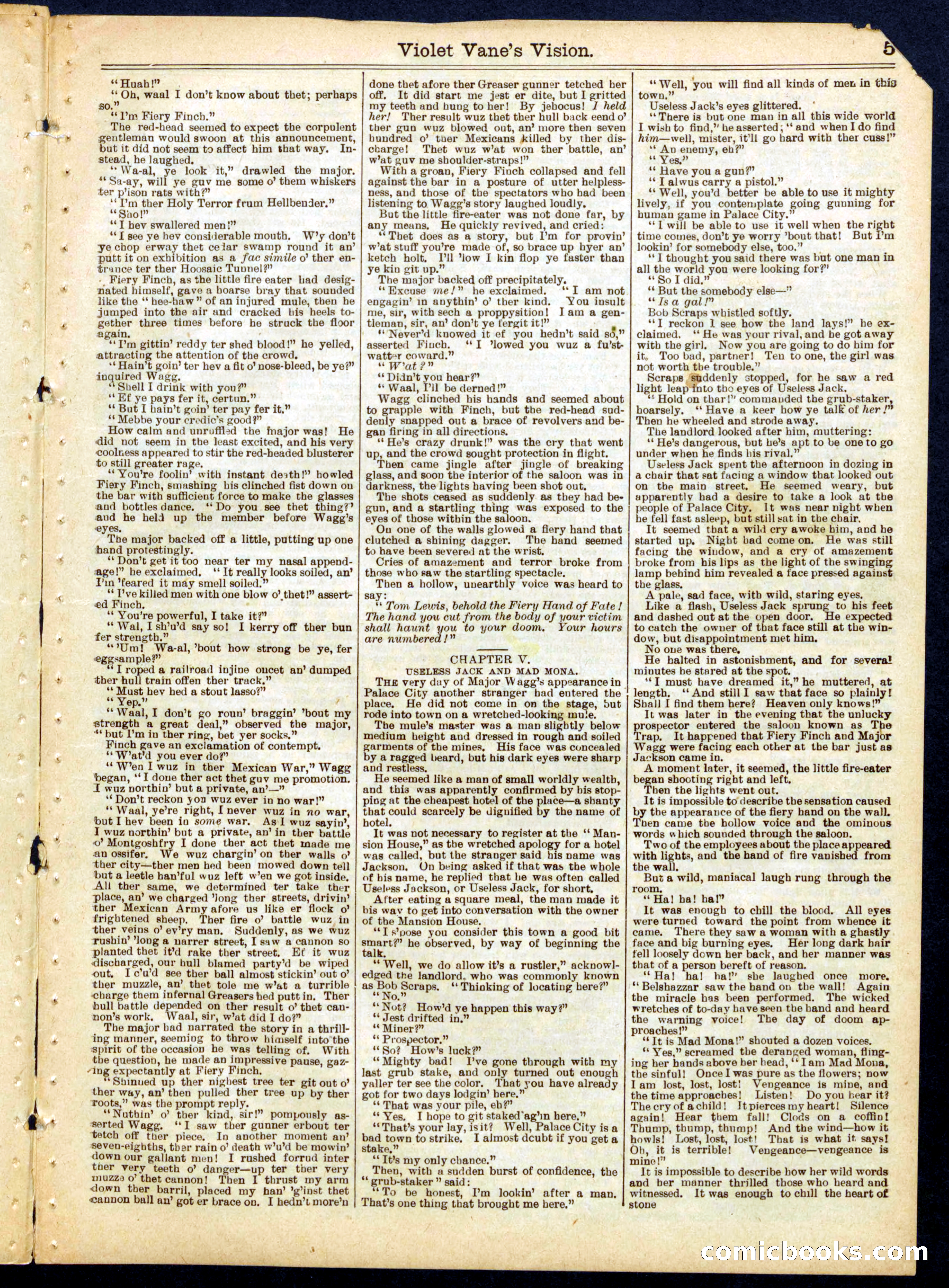 Beadle's Half Dime Library No. 763 — page 5 of 16