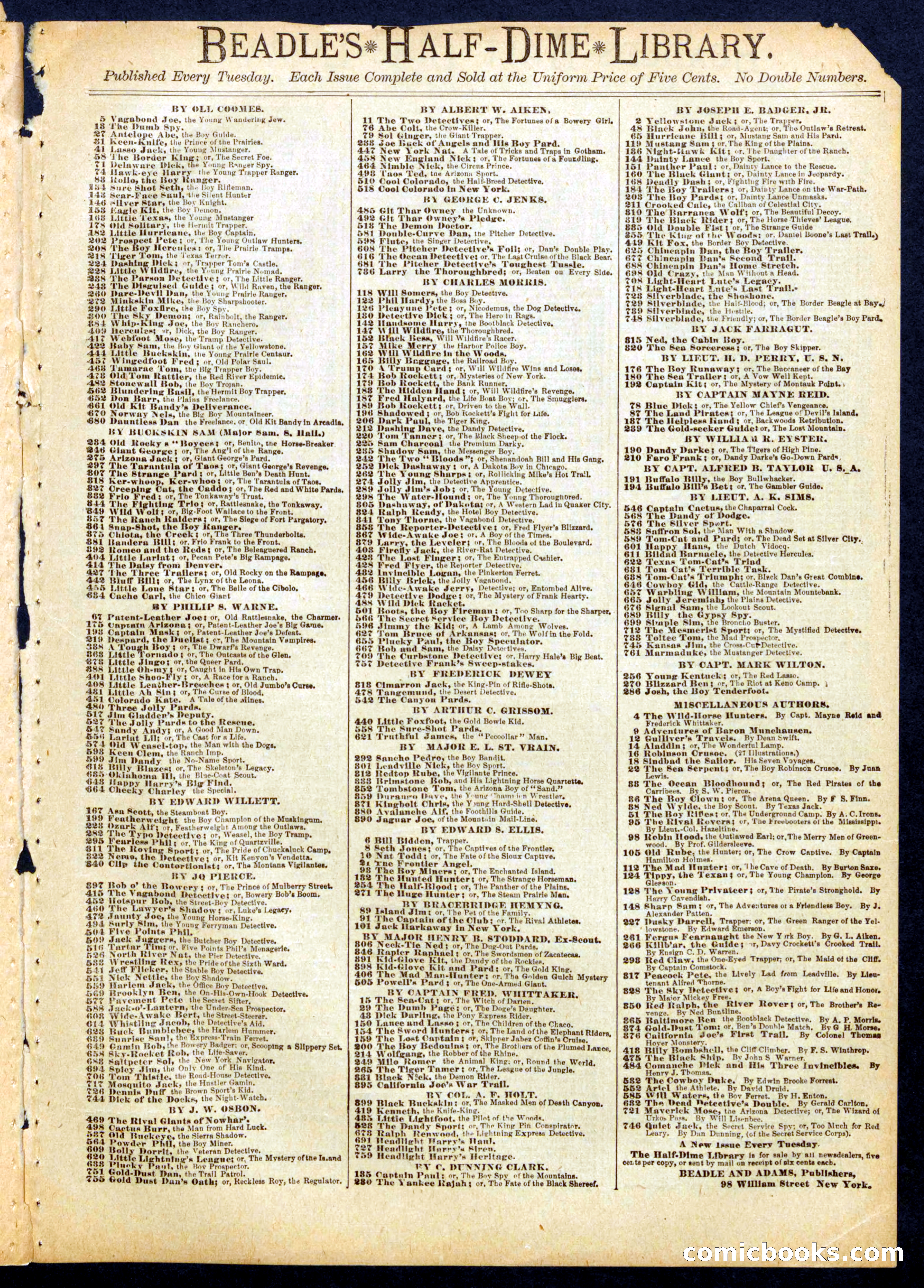 Beadle's Half Dime Library No. 763 — page 15 of 16