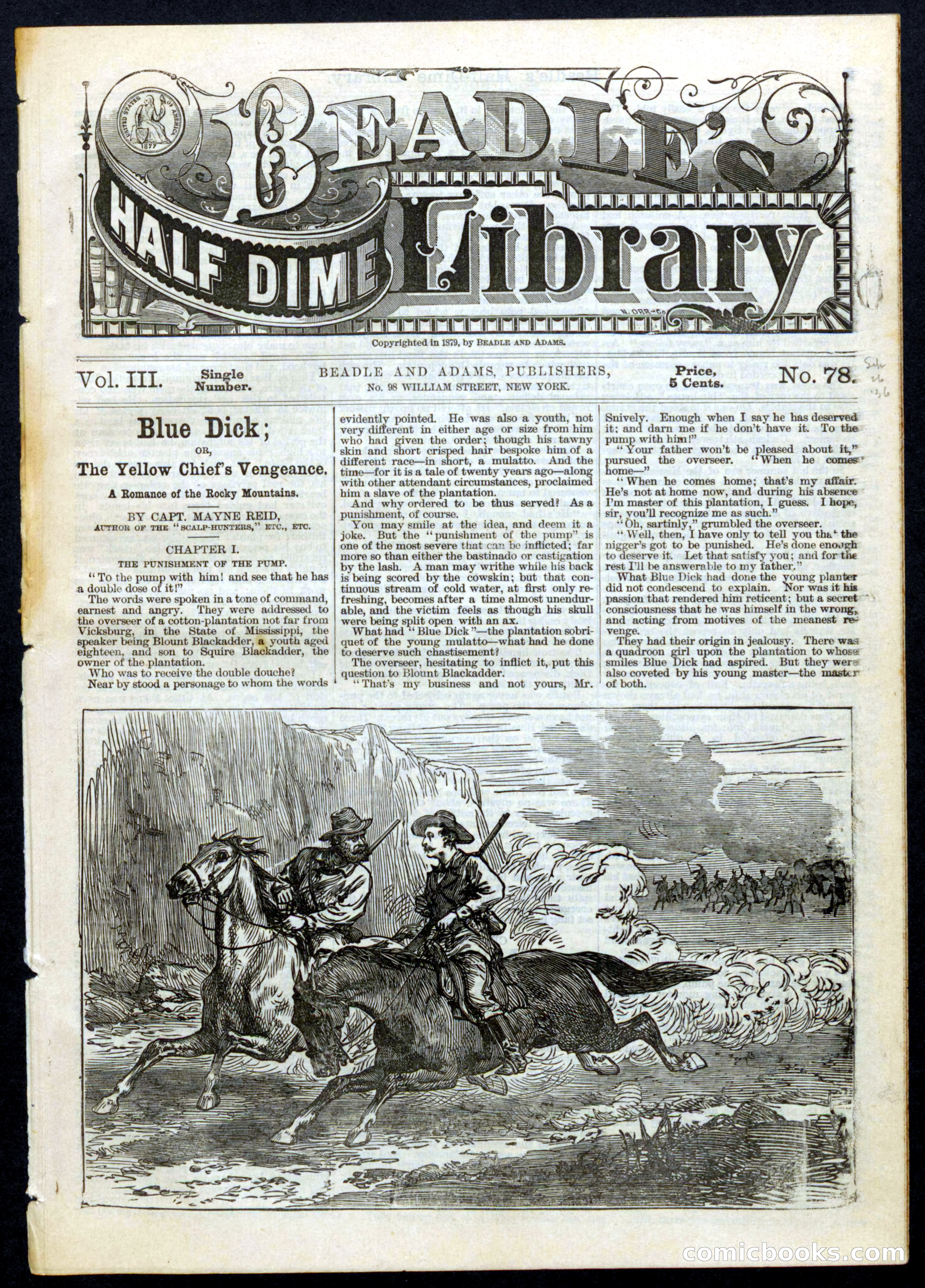 Beadle's Half Dime Library, Vol. III, No. 78 — page 1 of 16