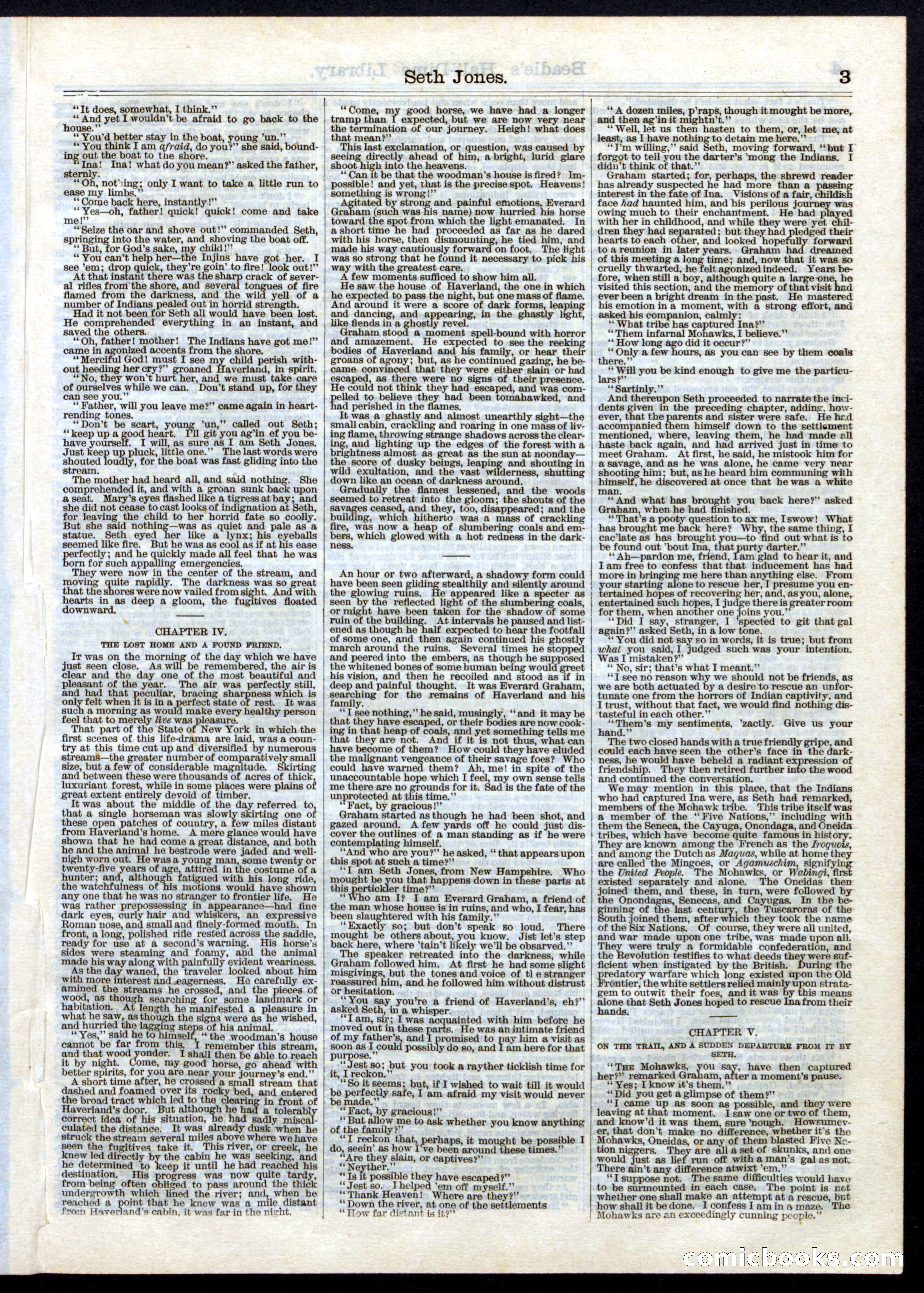 Beadle's Half Dime Library, No. 8 — page 3 of 16