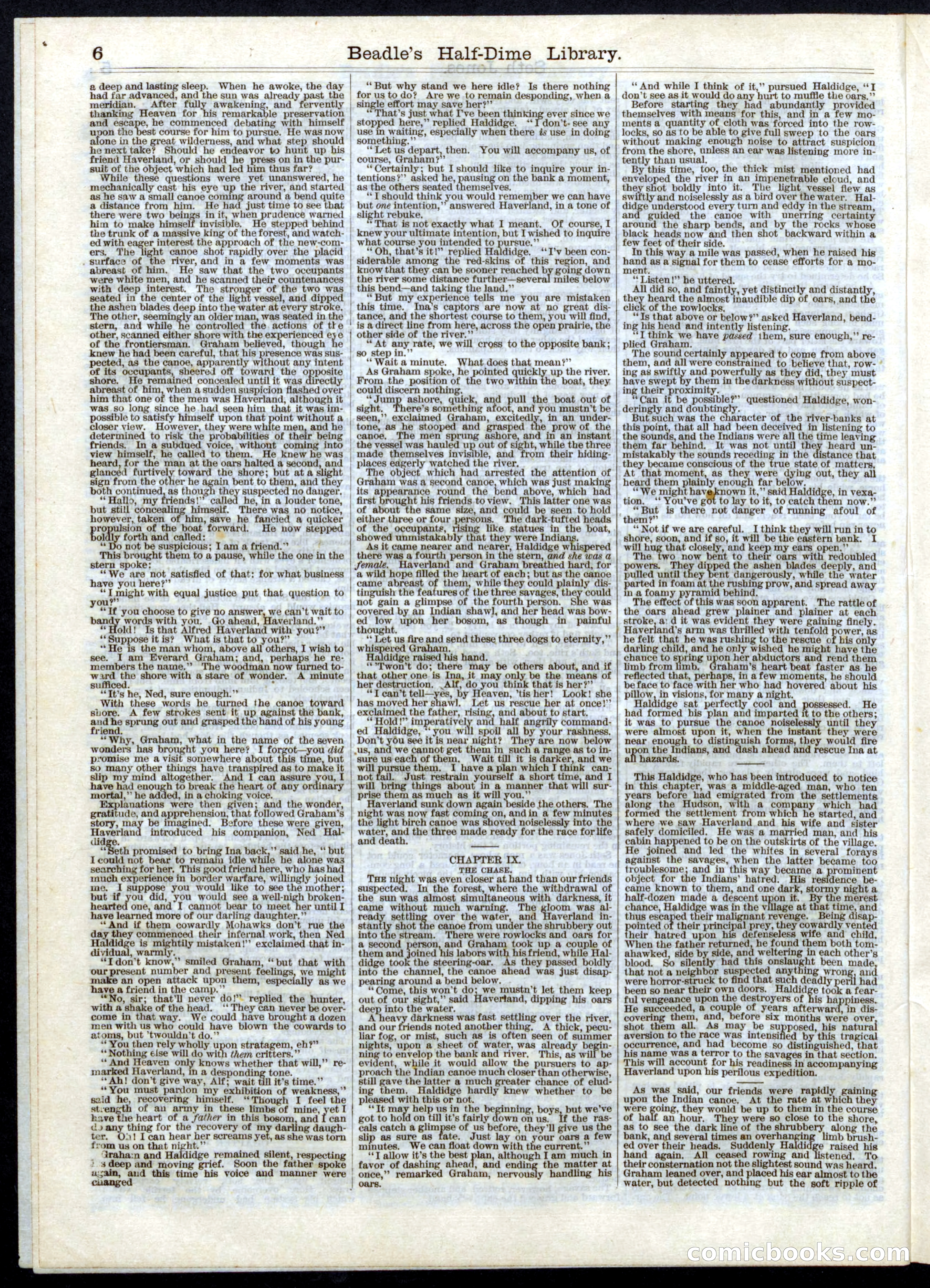 Beadle's Half Dime Library, No. 8 — page 6 of 16