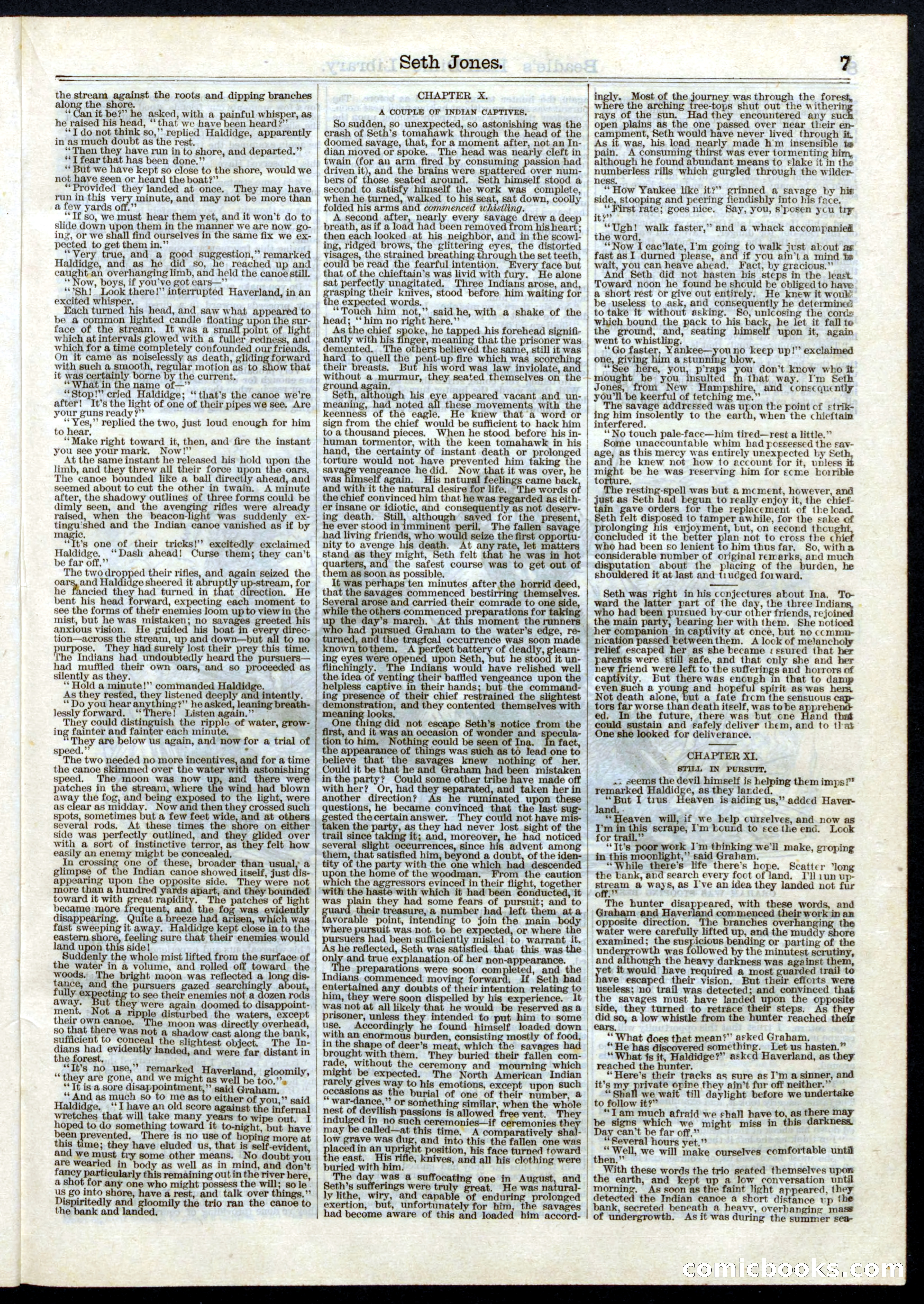 Beadle's Half Dime Library, No. 8 — page 7 of 16