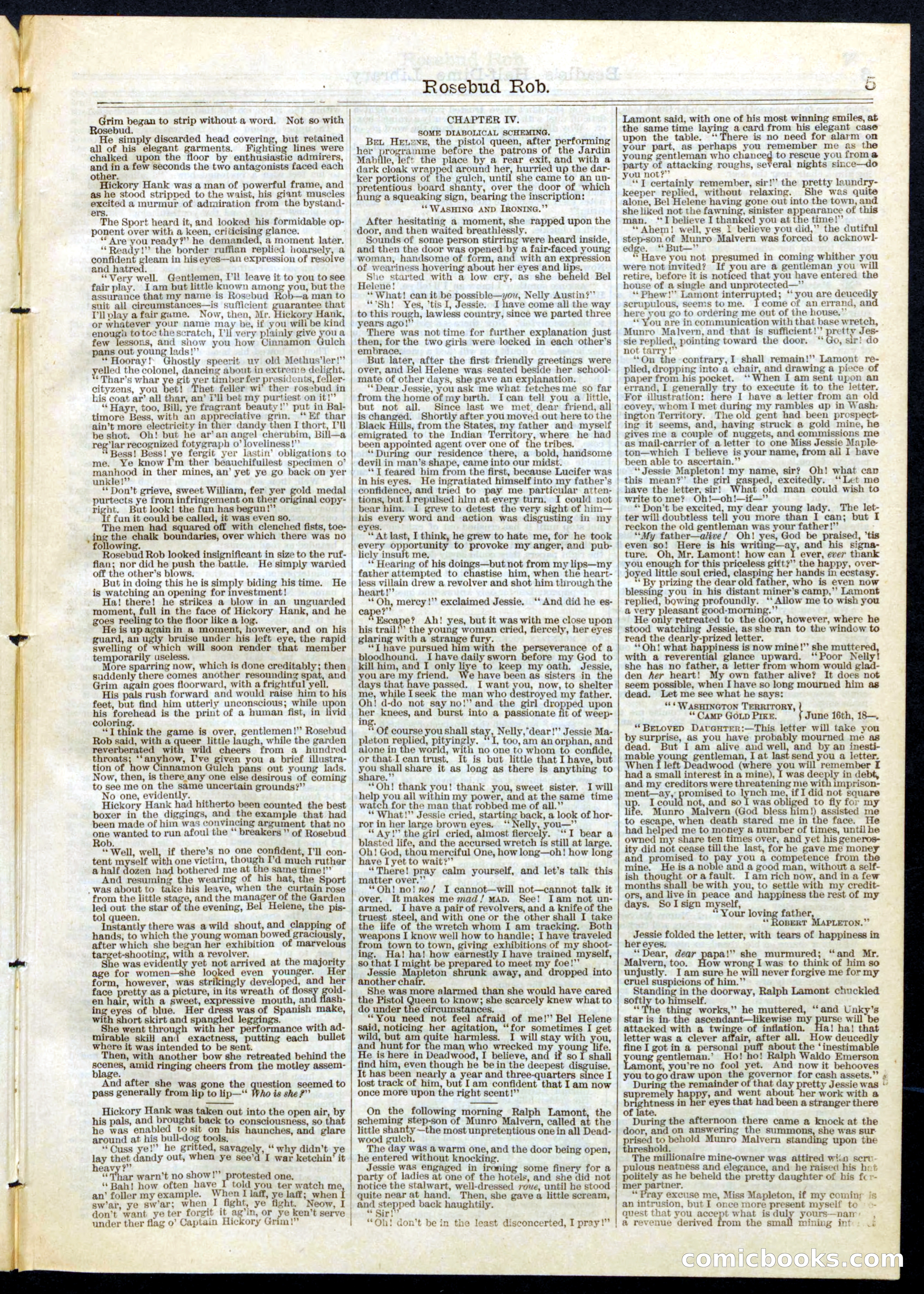 Beadle's Half Dime Library, No. 80 — page 5 of 16