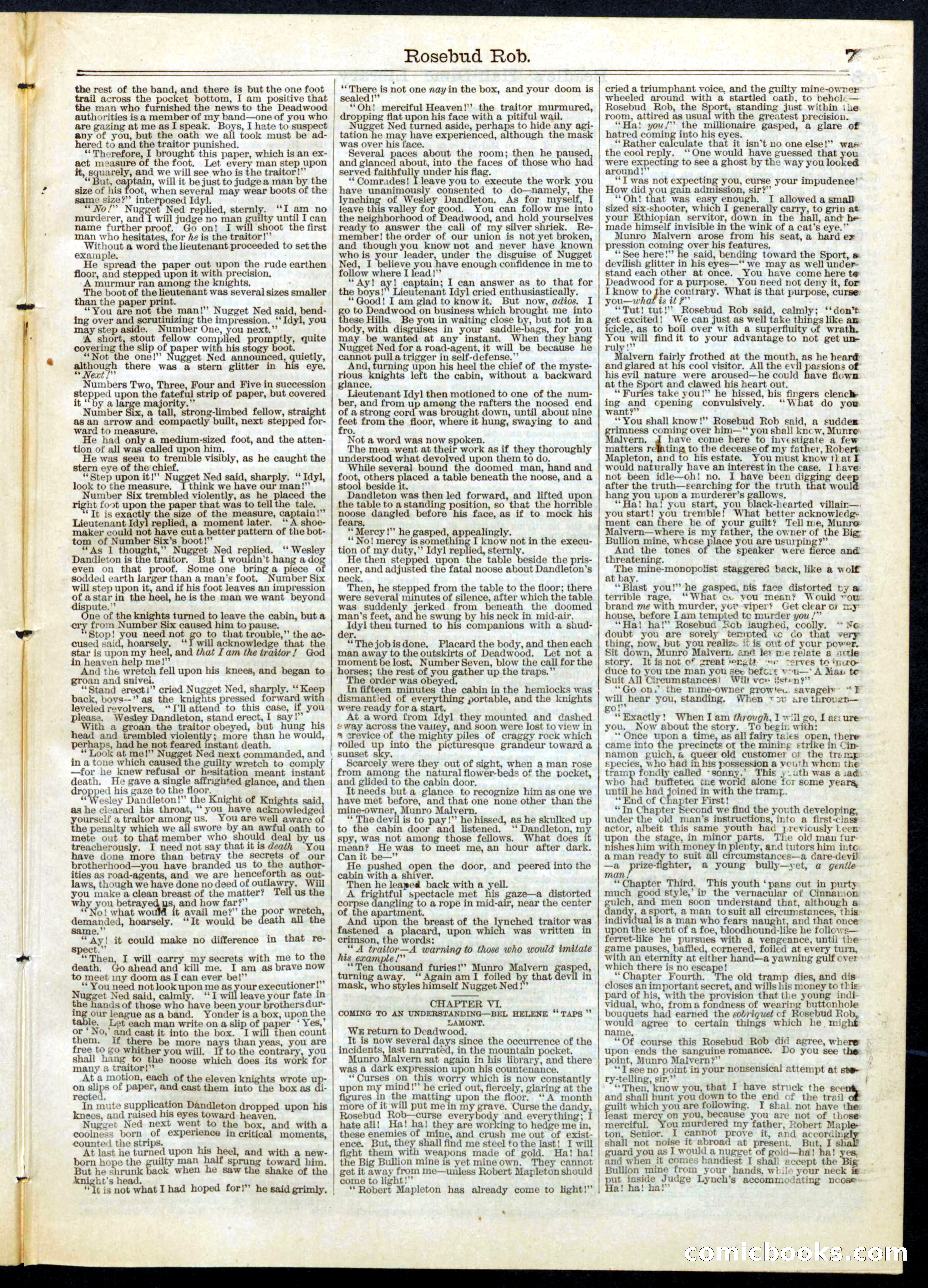 Beadle's Half Dime Library, No. 80 — page 7 of 16