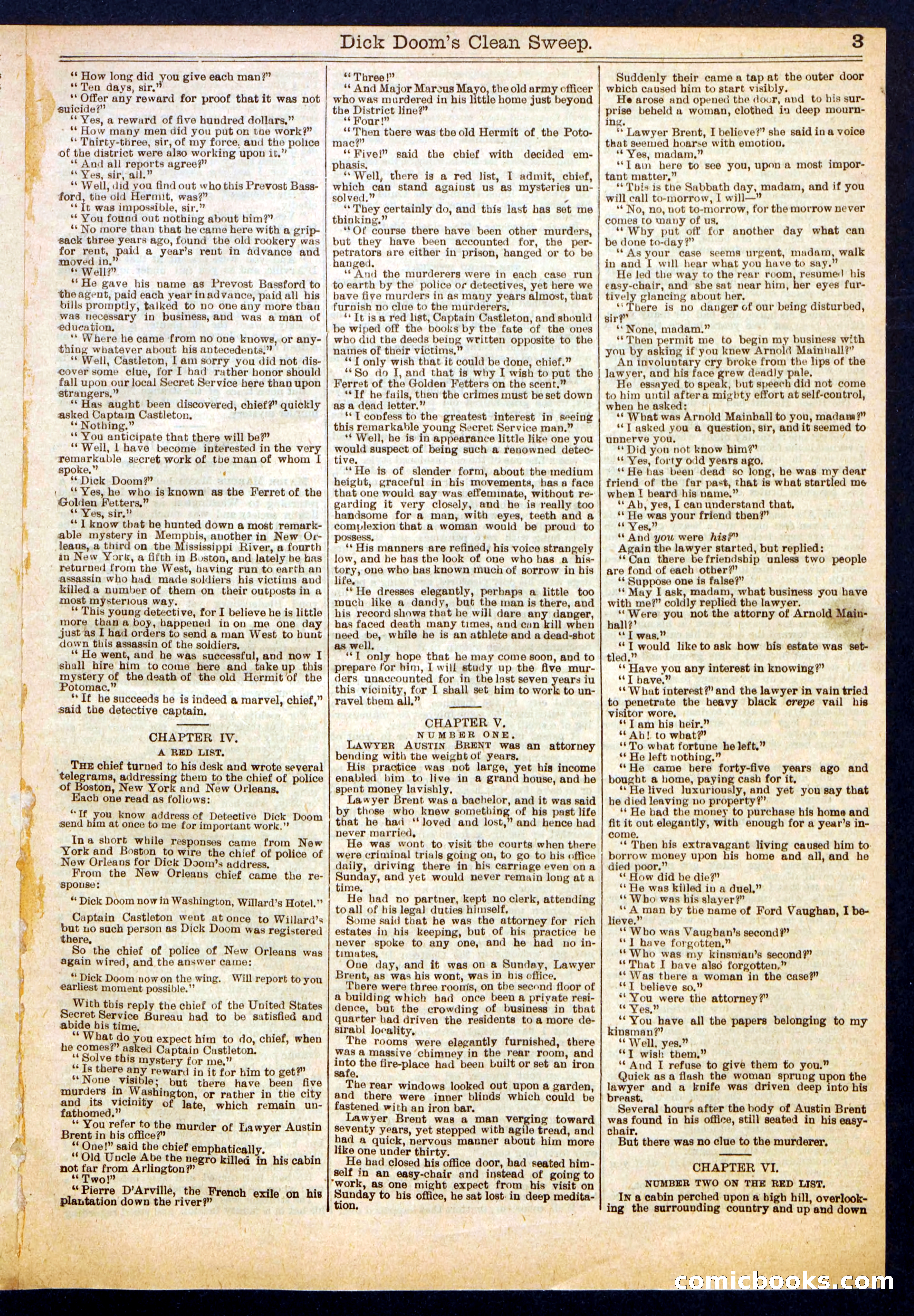 Beadle's Half Dime Library No. 803 — page 3 of 16