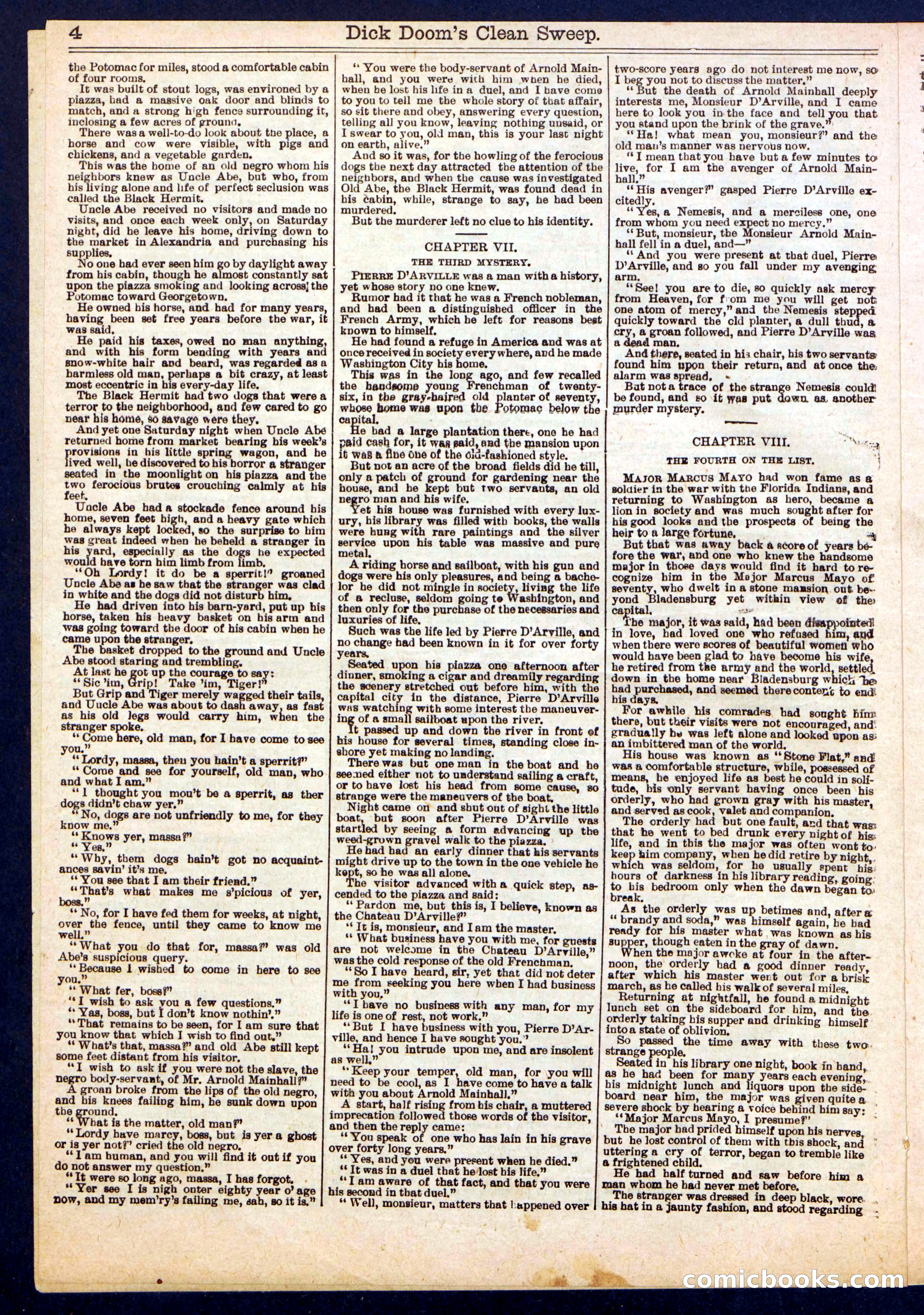 Beadle's Half Dime Library No. 803 — page 4 of 16