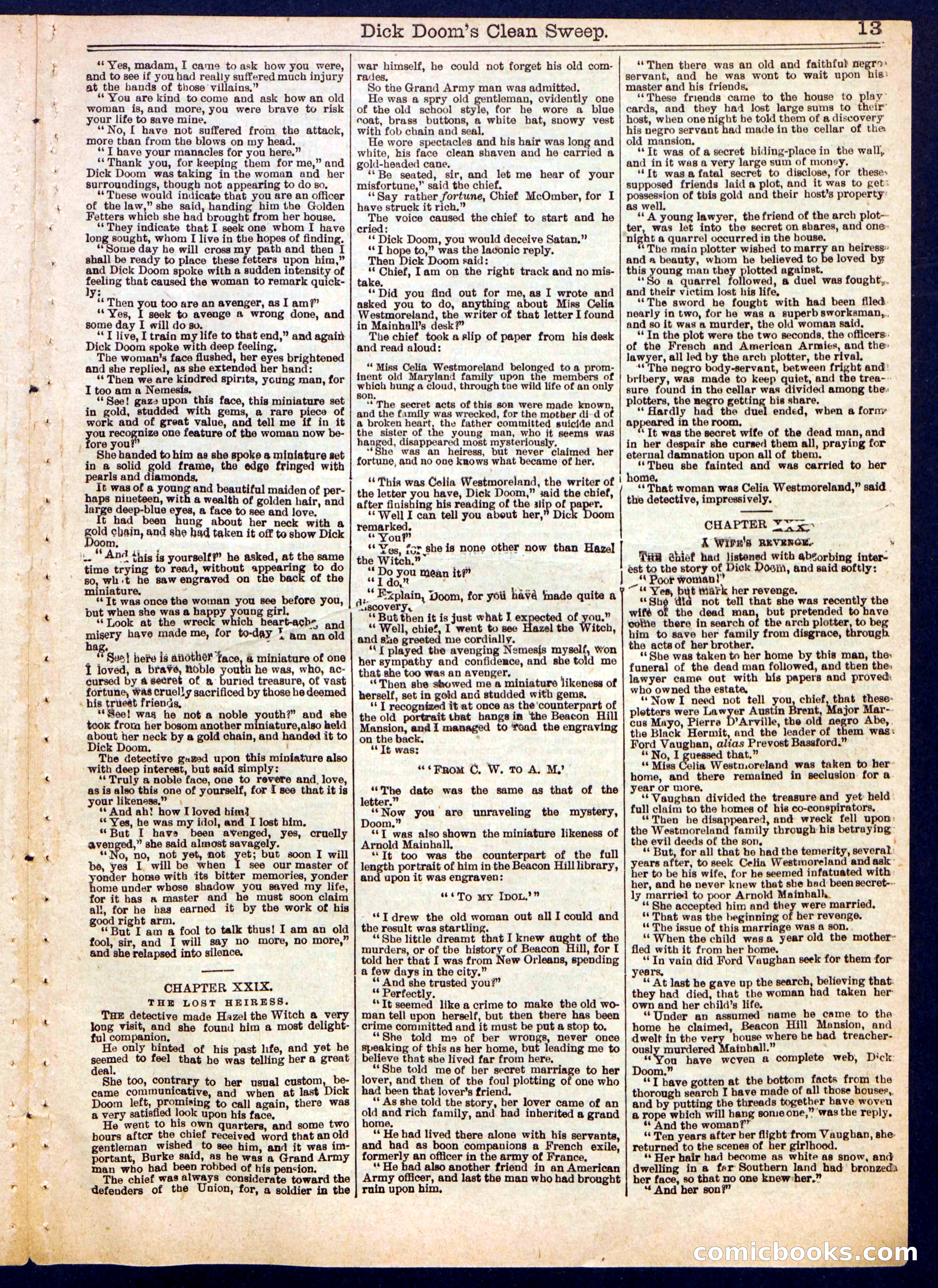 Beadle's Half Dime Library No. 803 — page 13 of 16