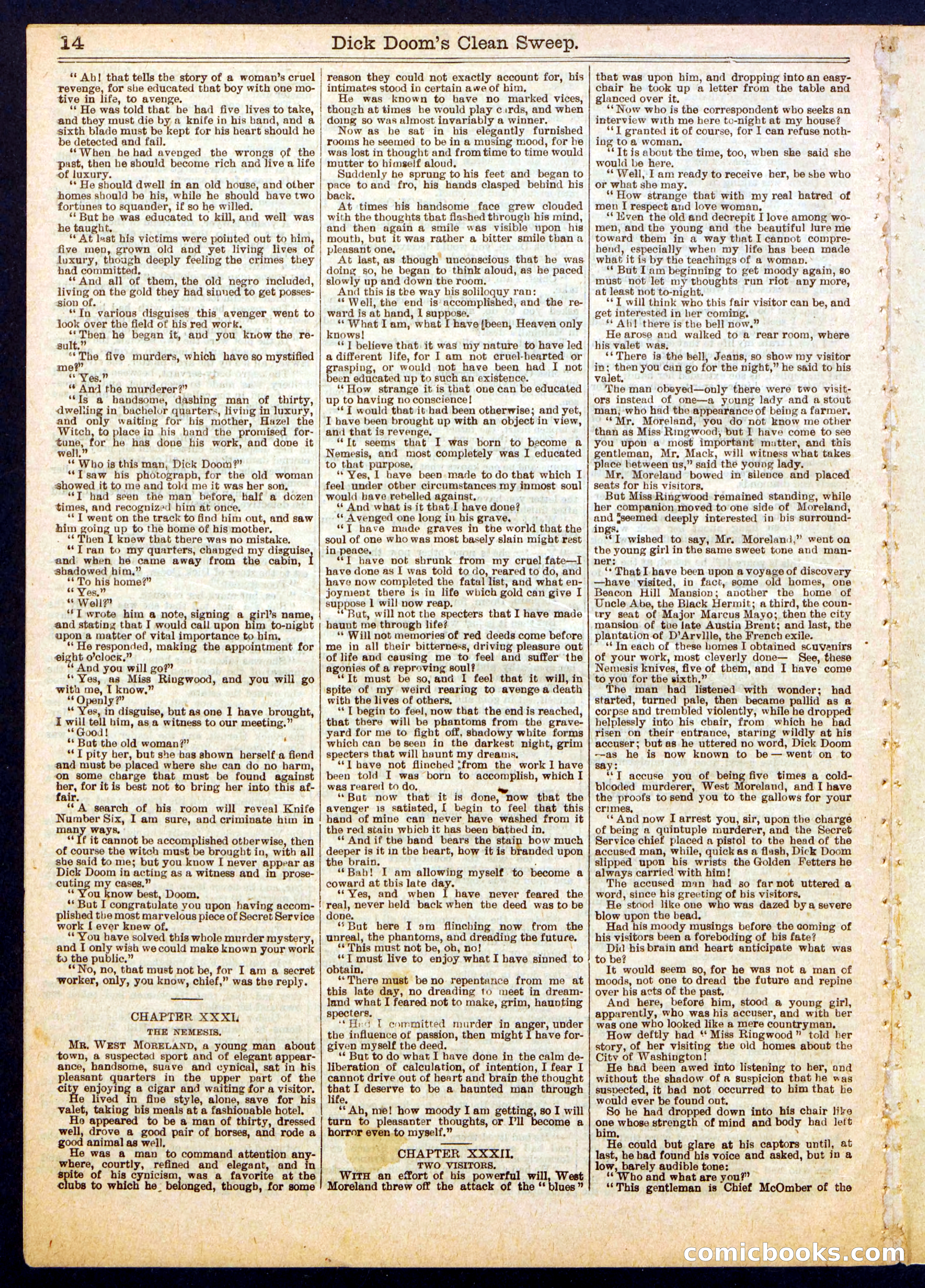 Beadle's Half Dime Library No. 803 — page 14 of 16