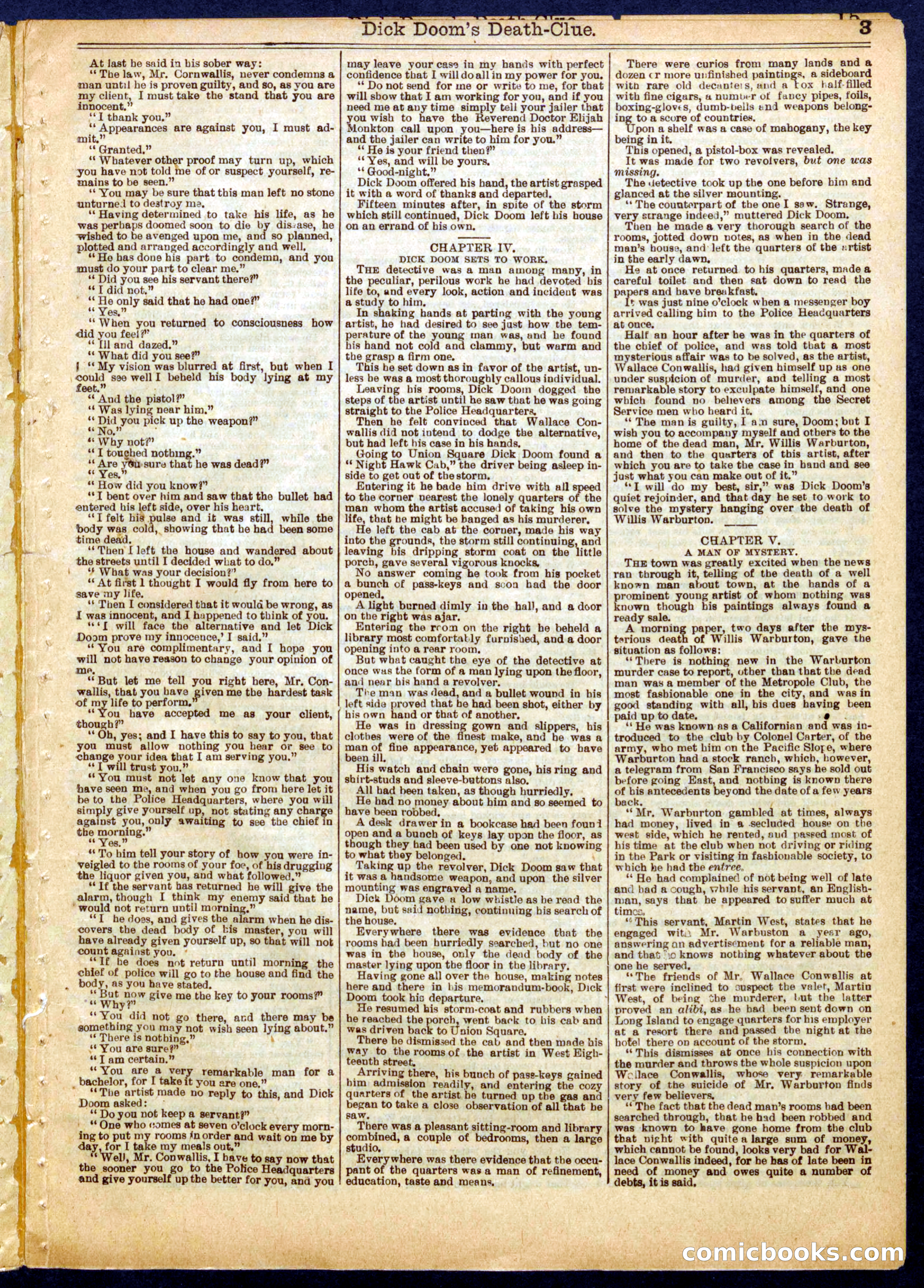 Beadle's Half Dime Library No. 808 — page 3 of 16