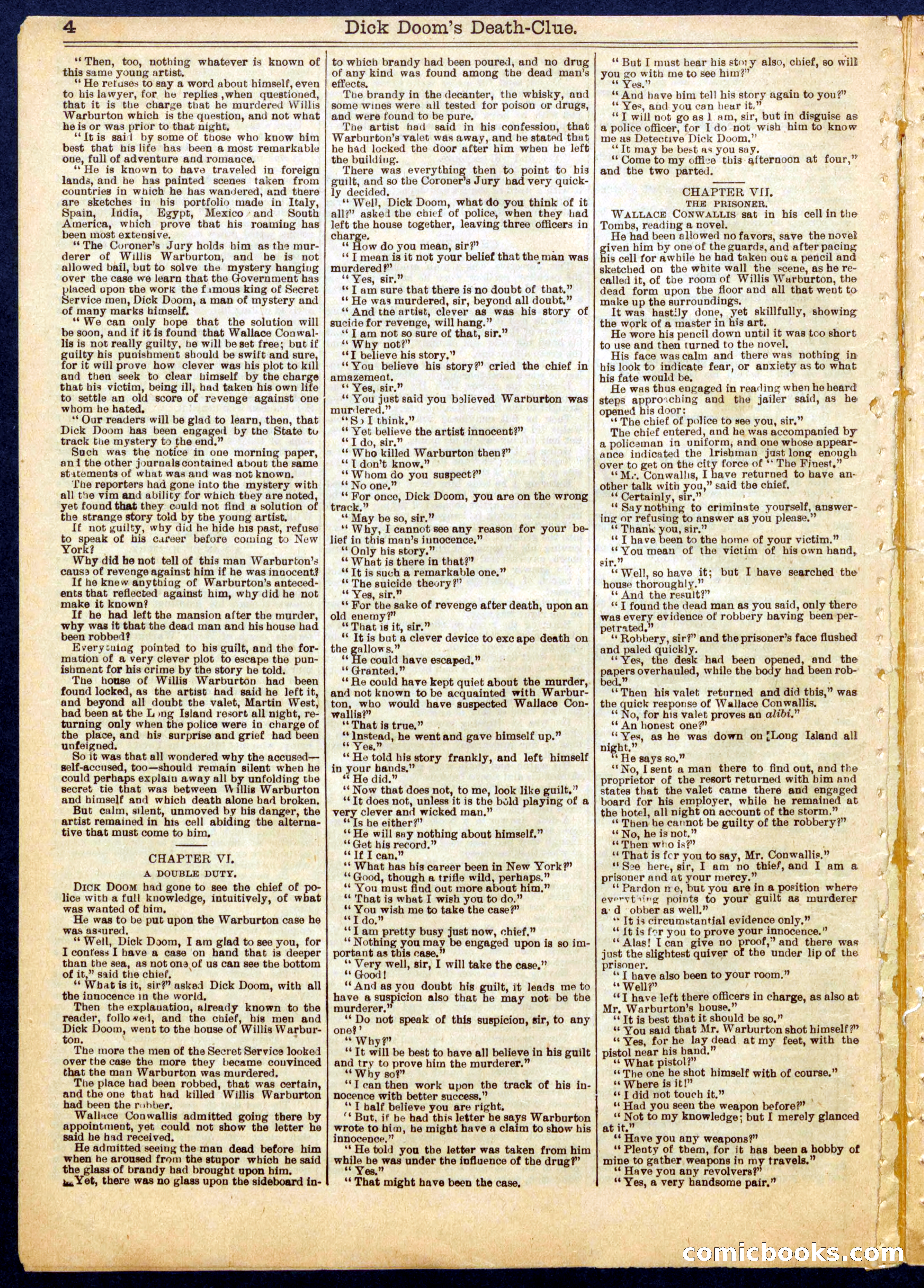 Beadle's Half Dime Library No. 808 — page 4 of 16