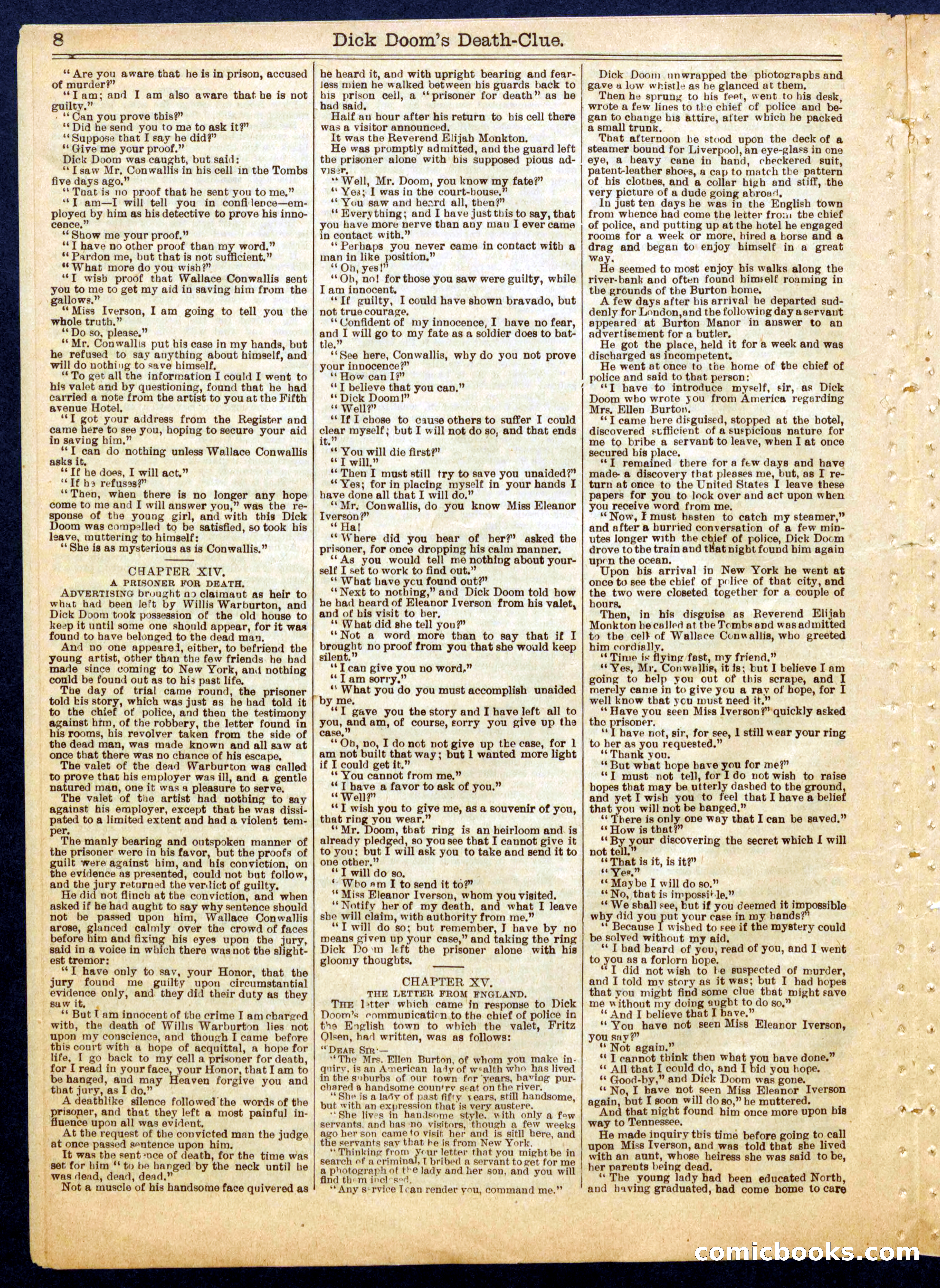 Beadle's Half Dime Library No. 808 — page 8 of 16