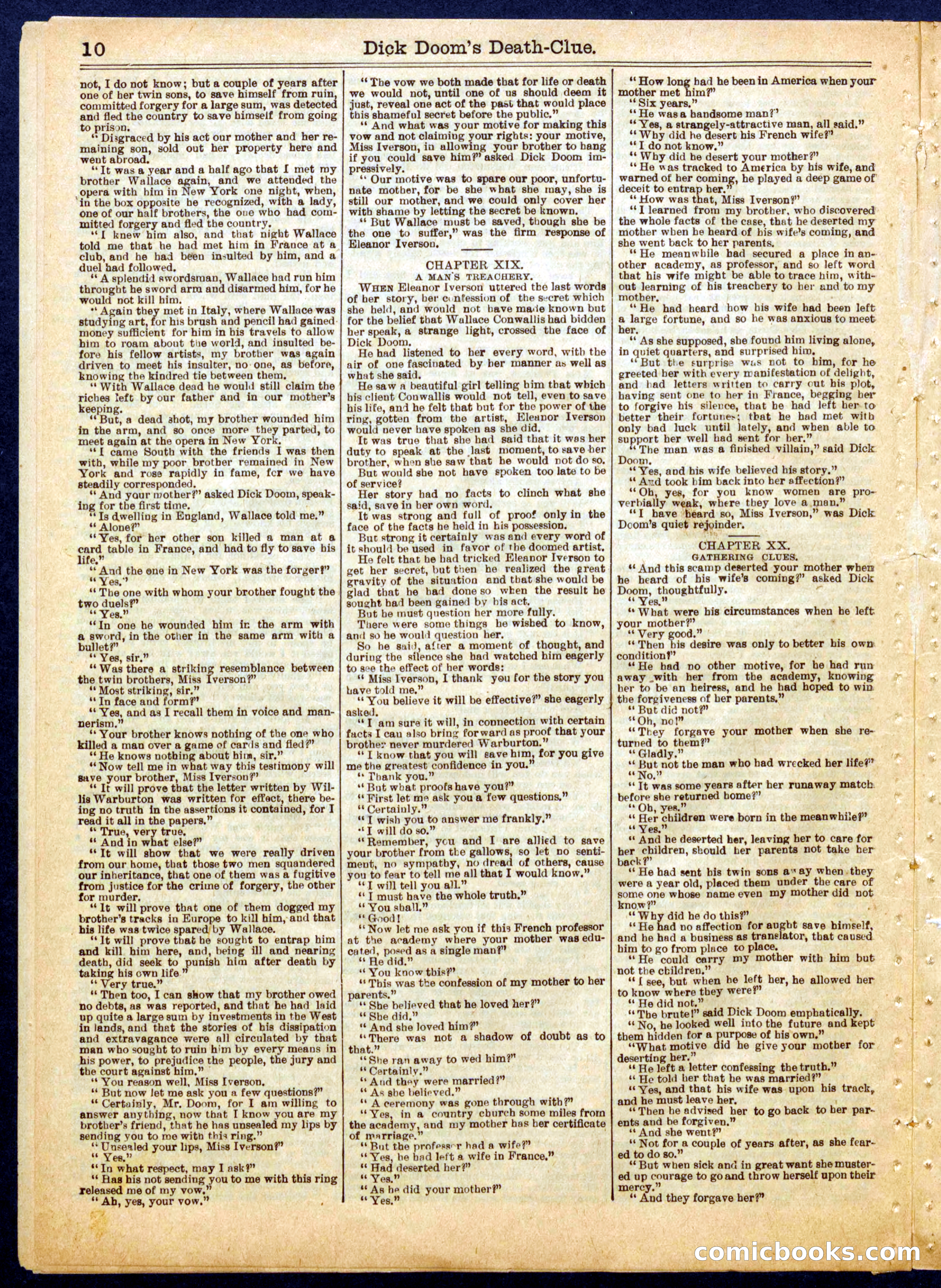 Beadle's Half Dime Library No. 808 — page 10 of 16