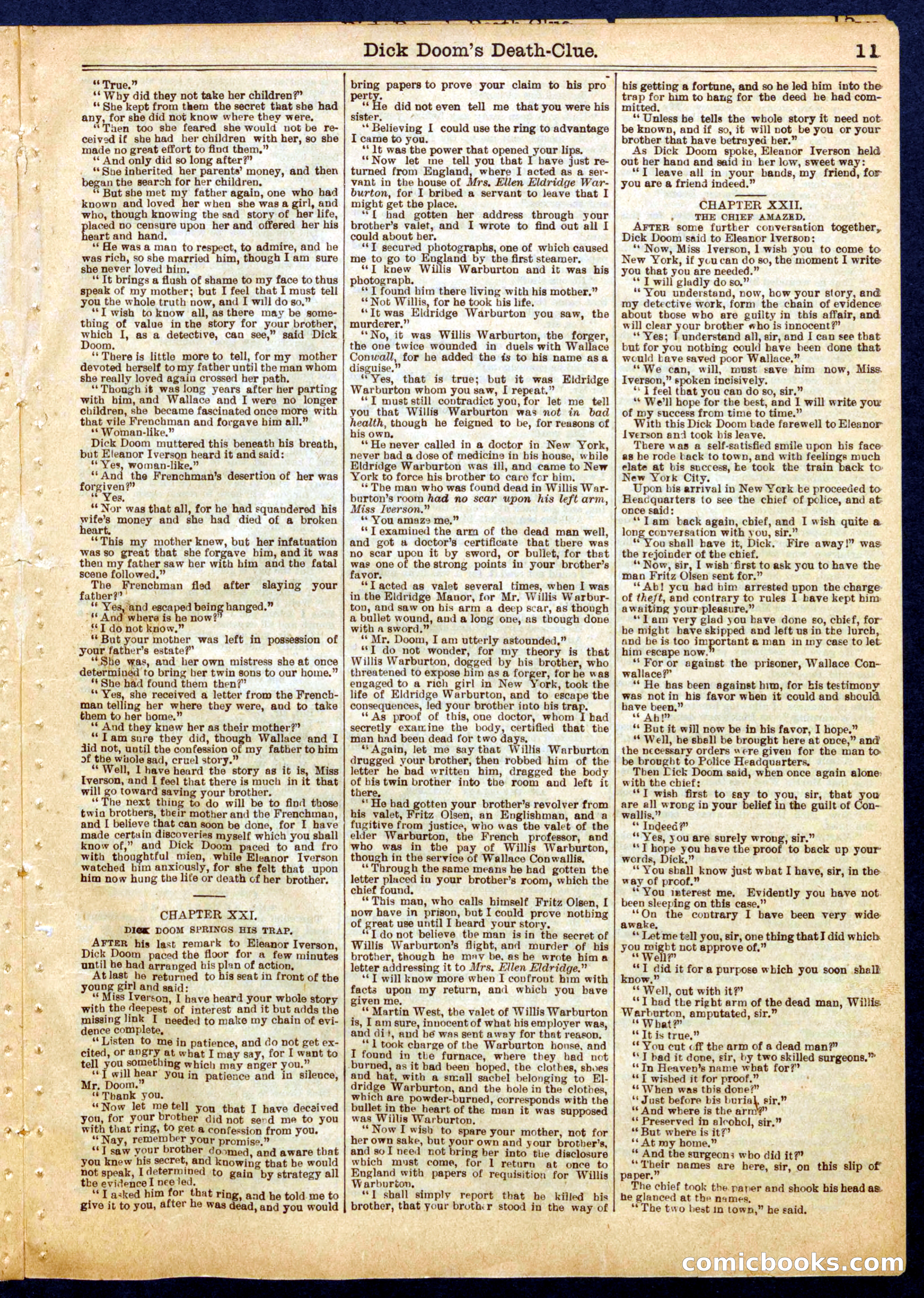 Beadle's Half Dime Library No. 808 — page 11 of 16