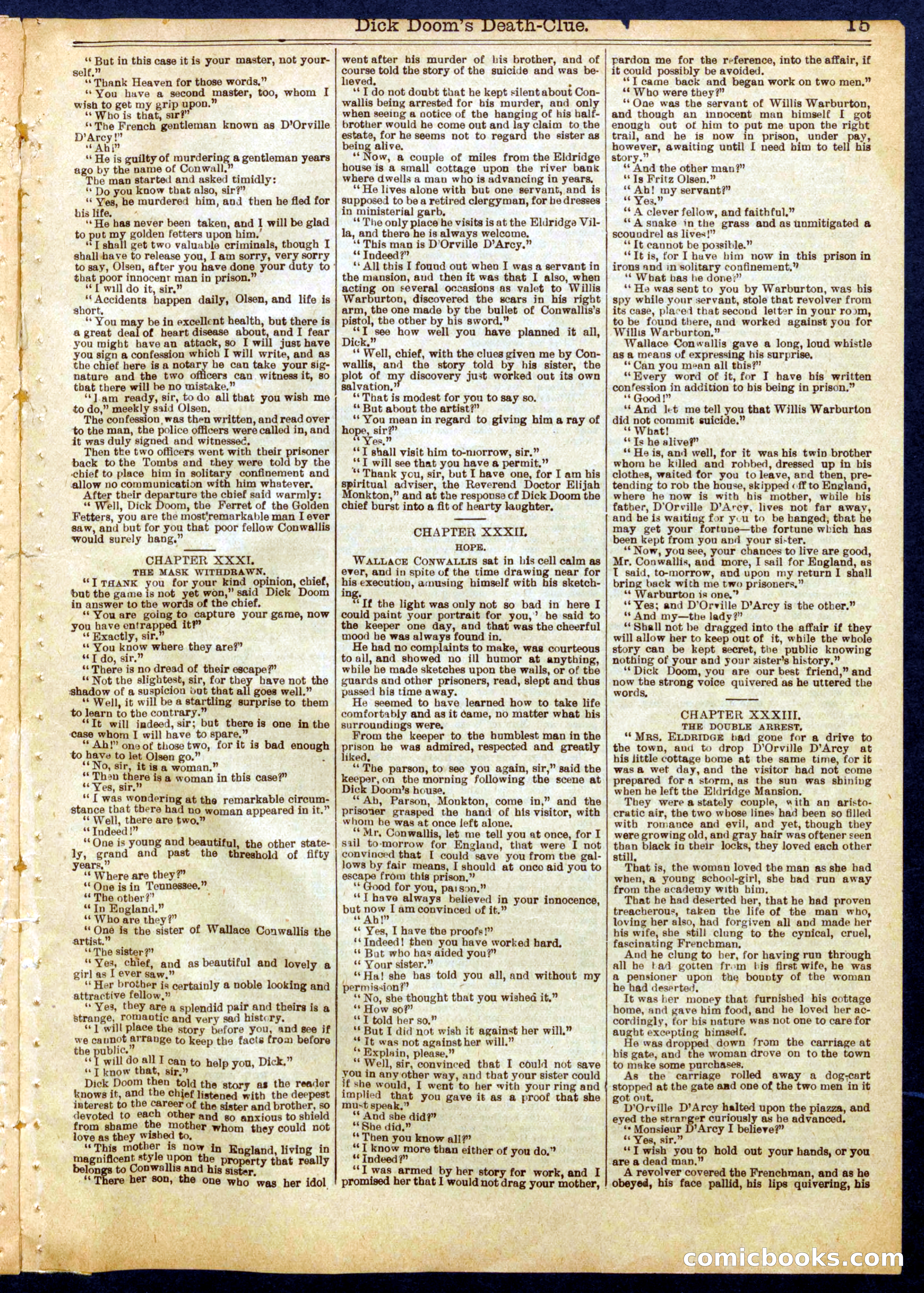 Beadle's Half Dime Library No. 808 — page 15 of 16