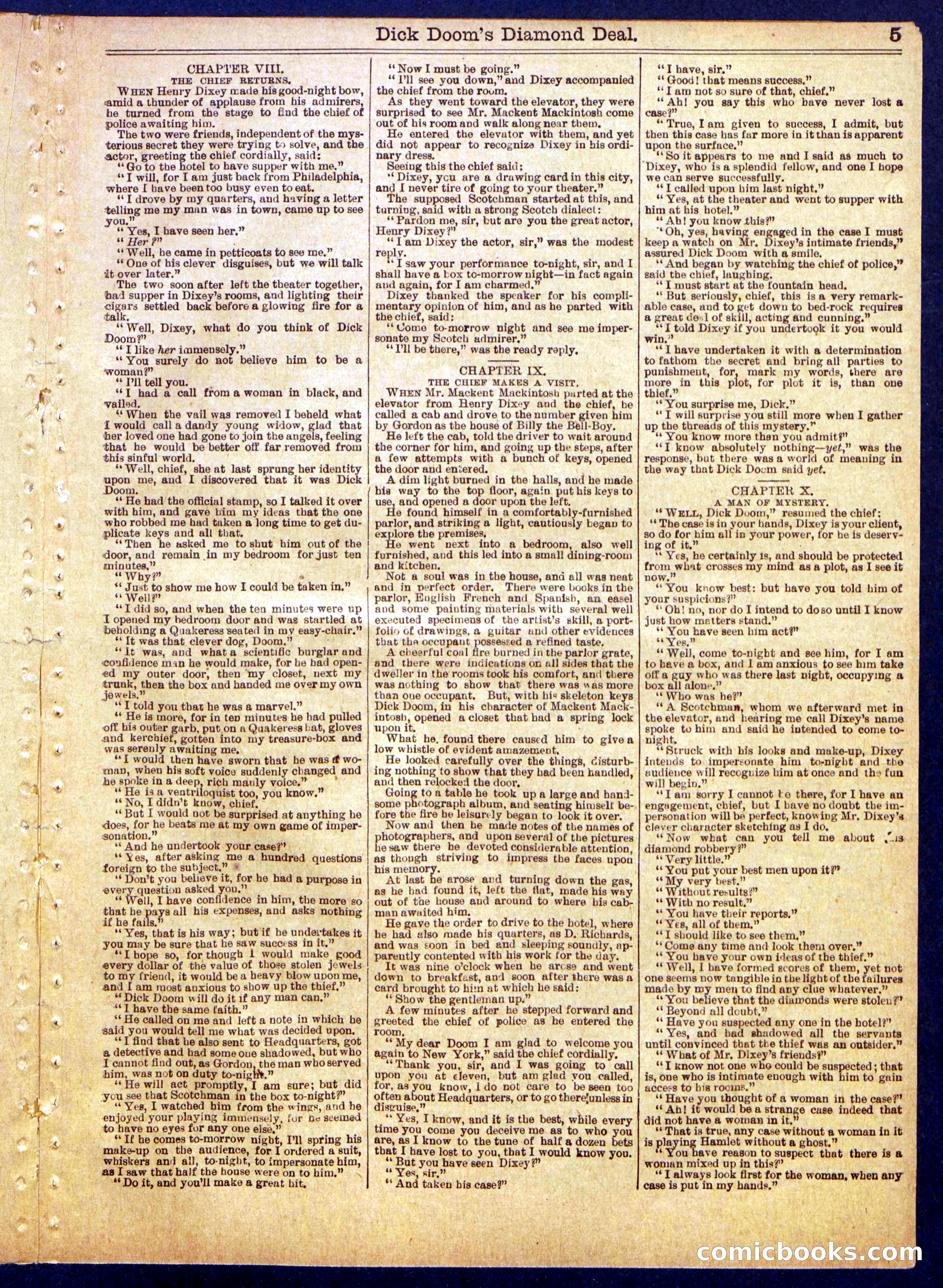 Beadle's Half Dime Library No. 813 — page 5 of 16