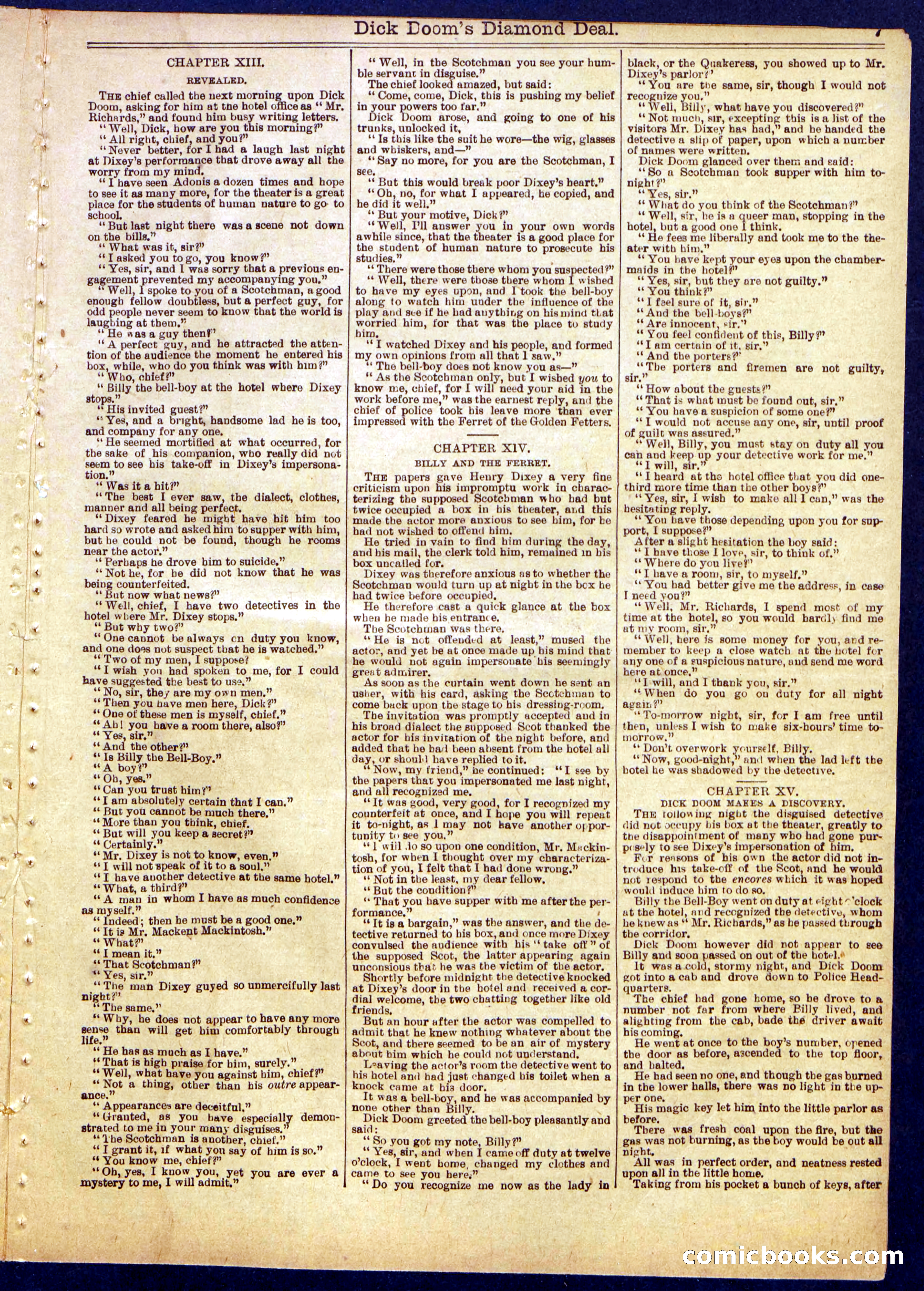 Beadle's Half Dime Library No. 813 — page 7 of 16