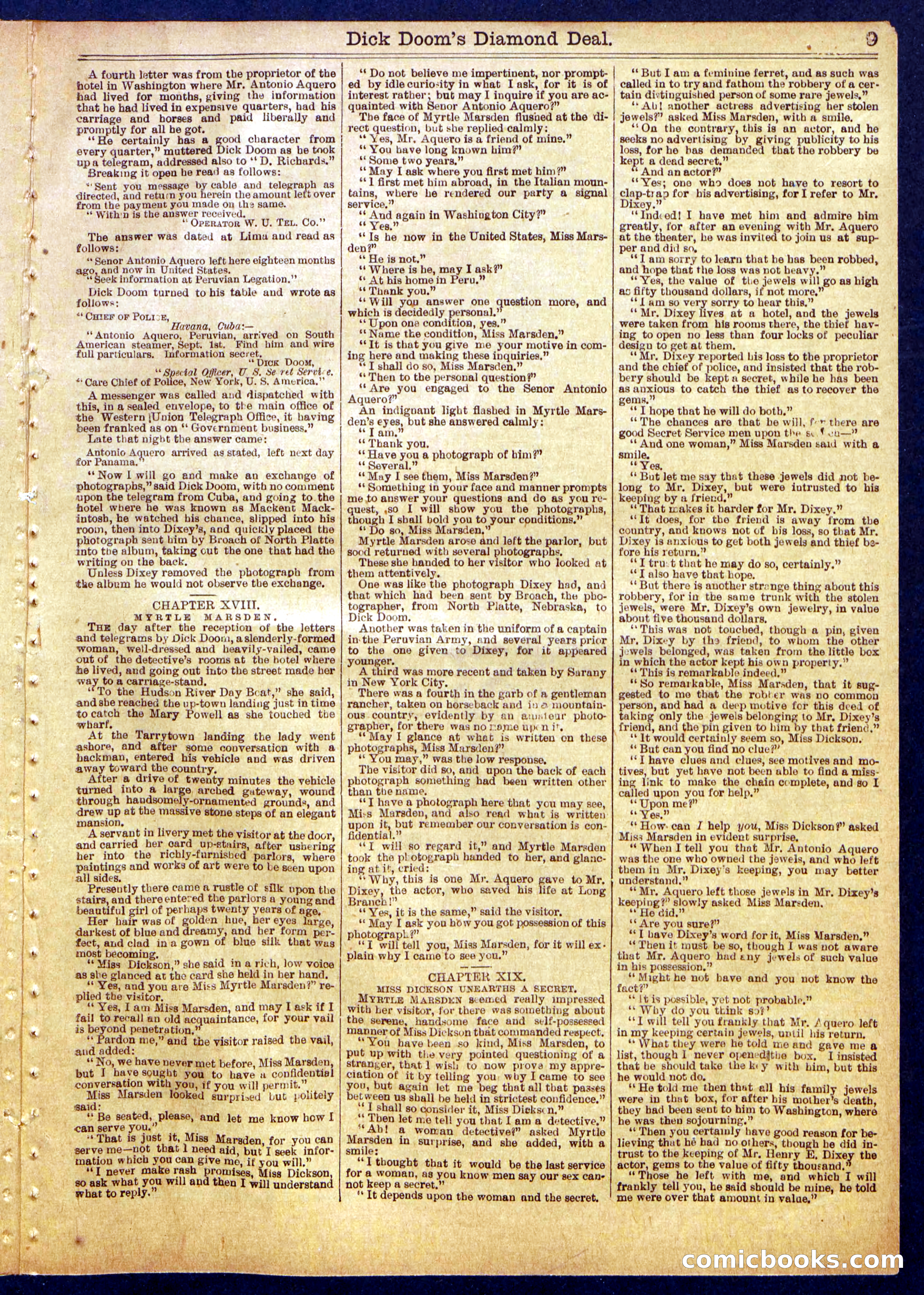 Beadle's Half Dime Library No. 813 — page 9 of 16
