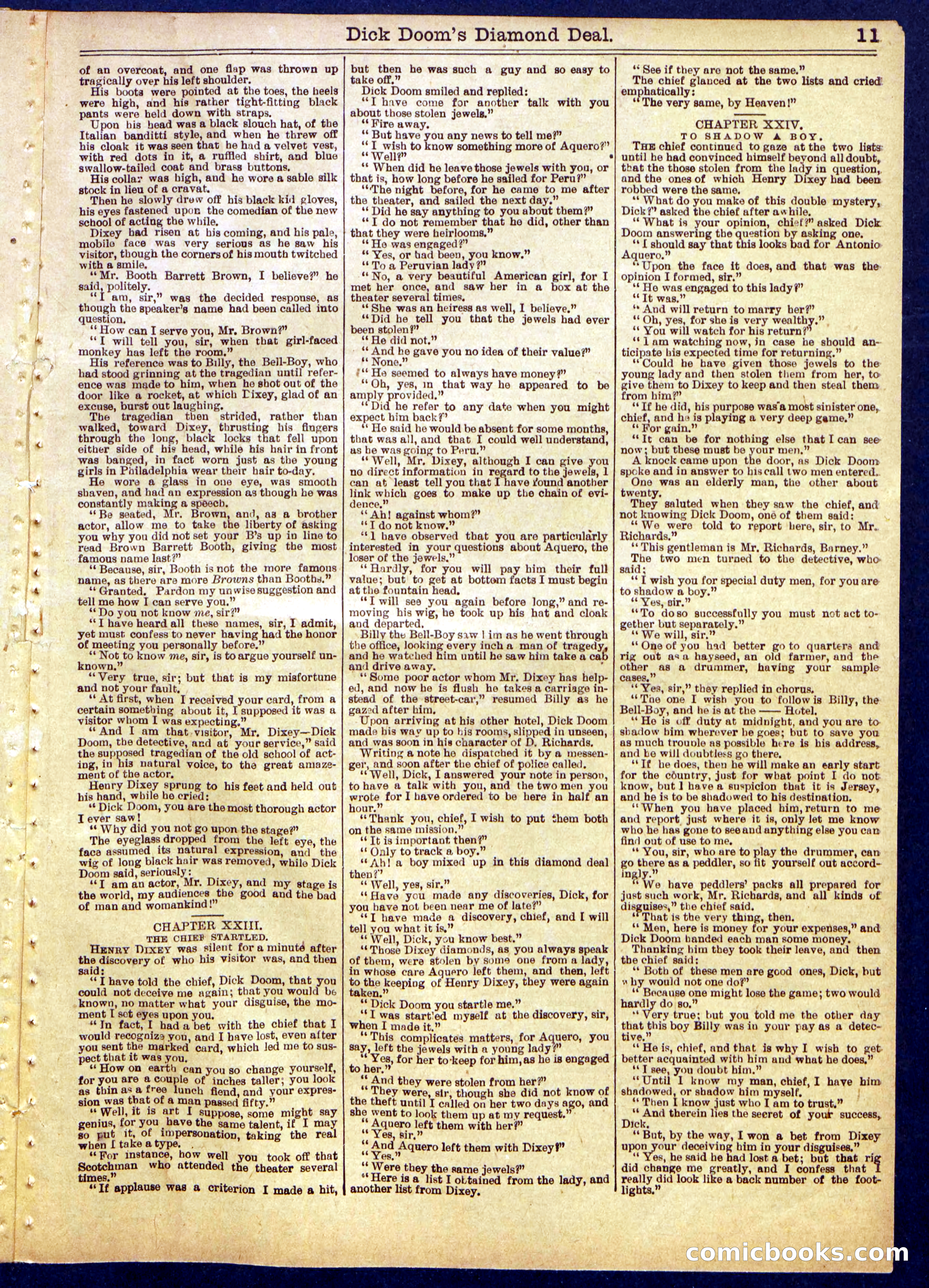 Beadle's Half Dime Library No. 813 — page 11 of 16