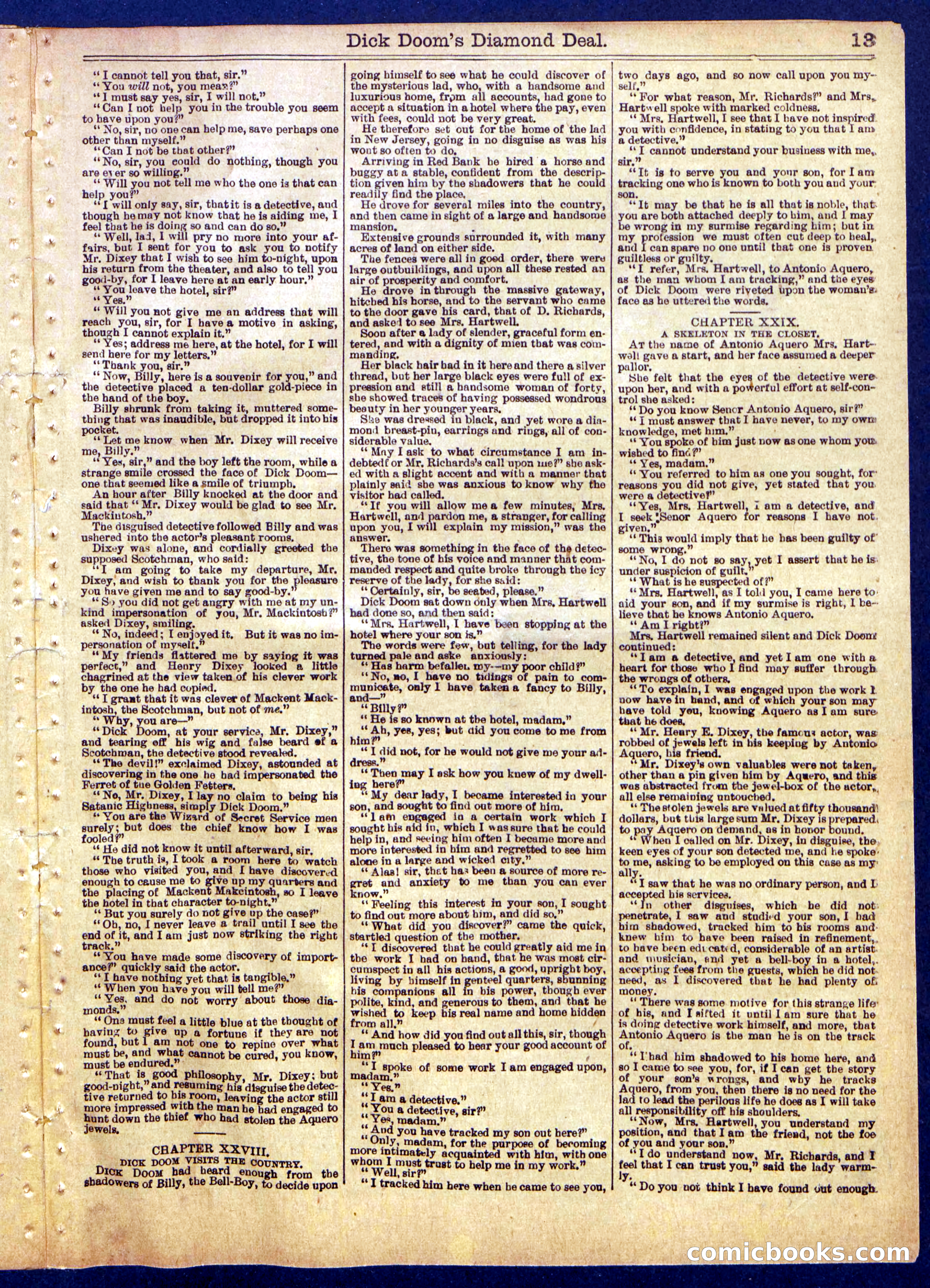 Beadle's Half Dime Library No. 813 — page 13 of 16