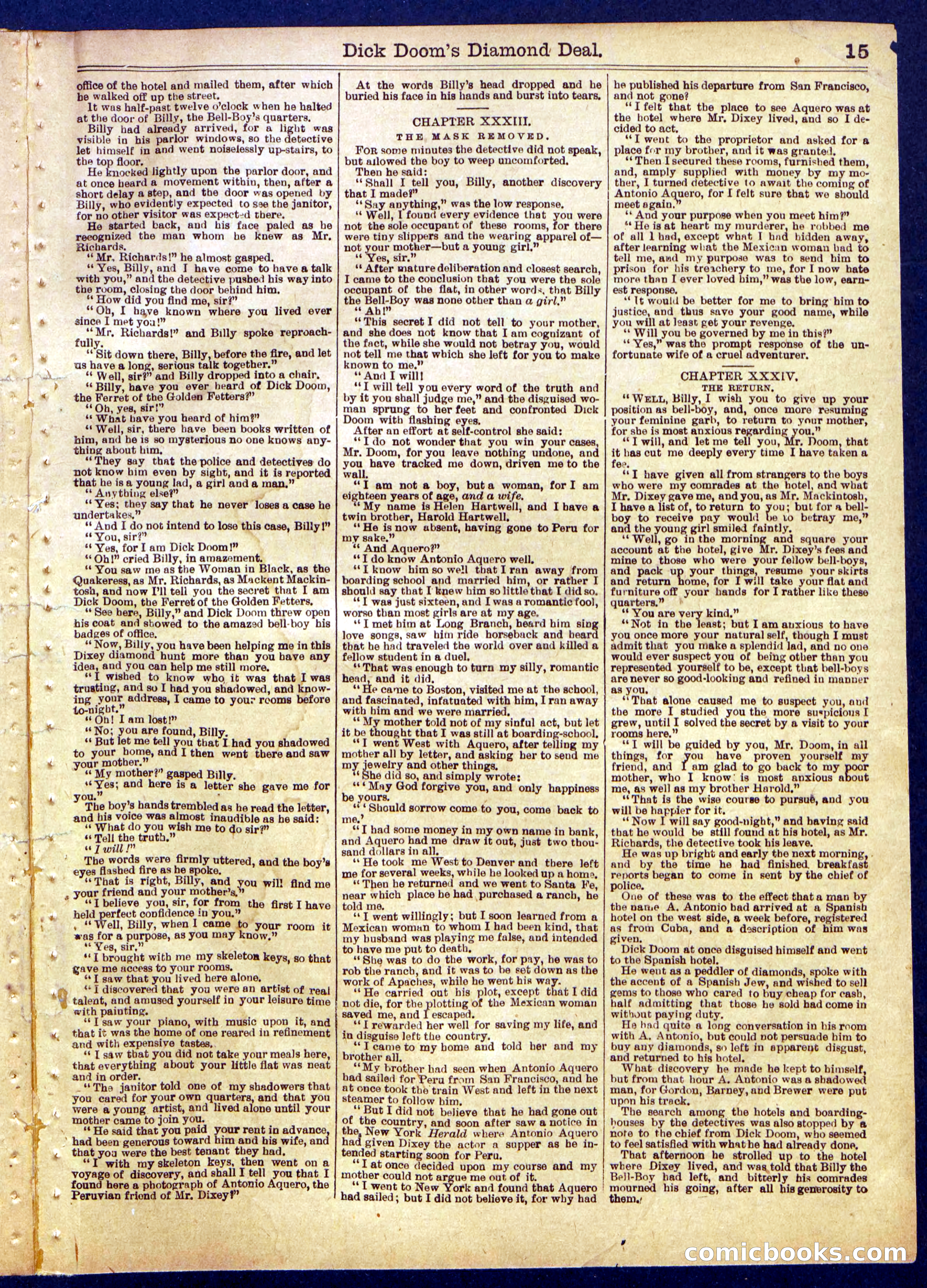 Beadle's Half Dime Library No. 813 — page 15 of 16