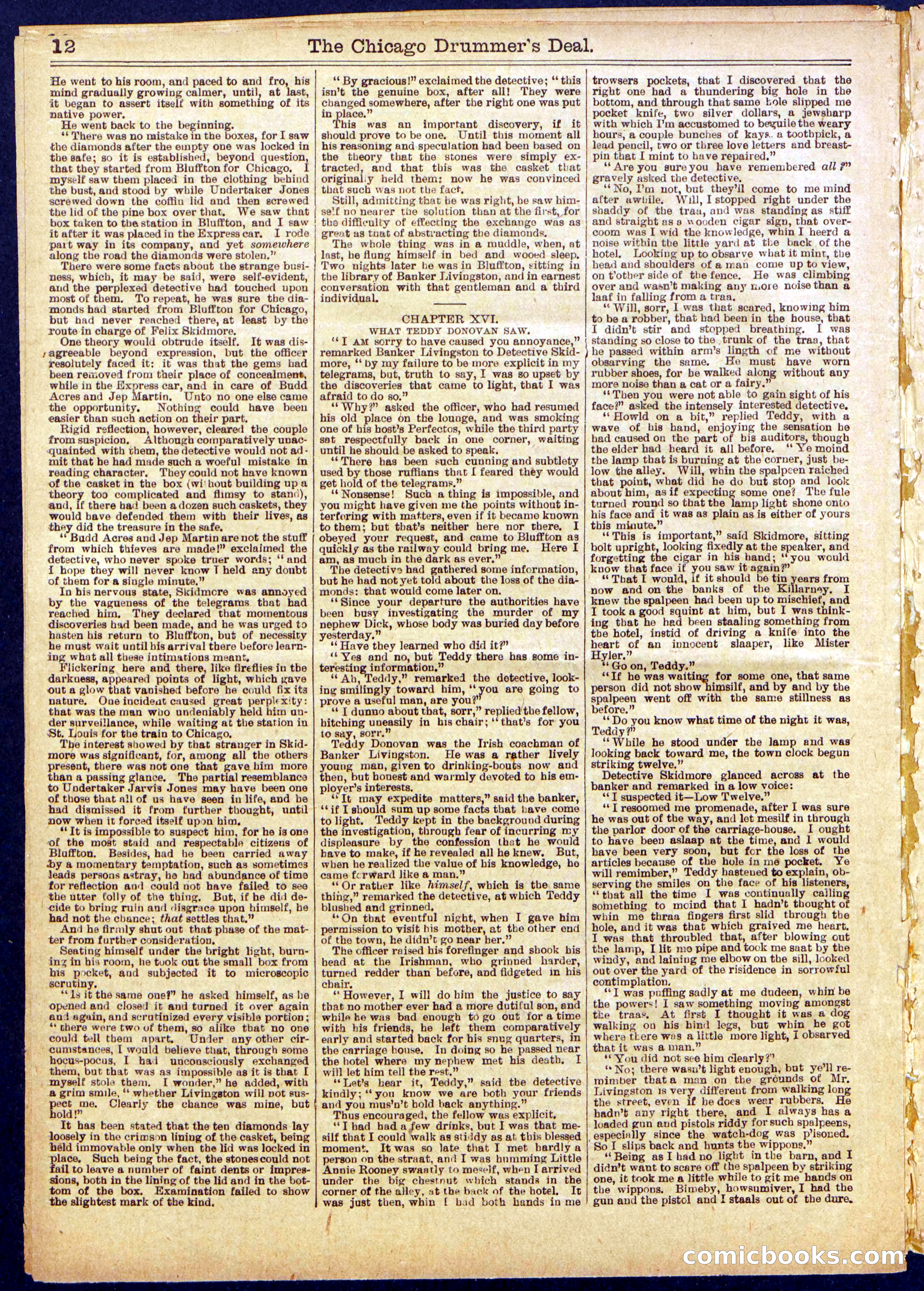 Beadle's Half Dime Library, No. 831 — page 12 of 16