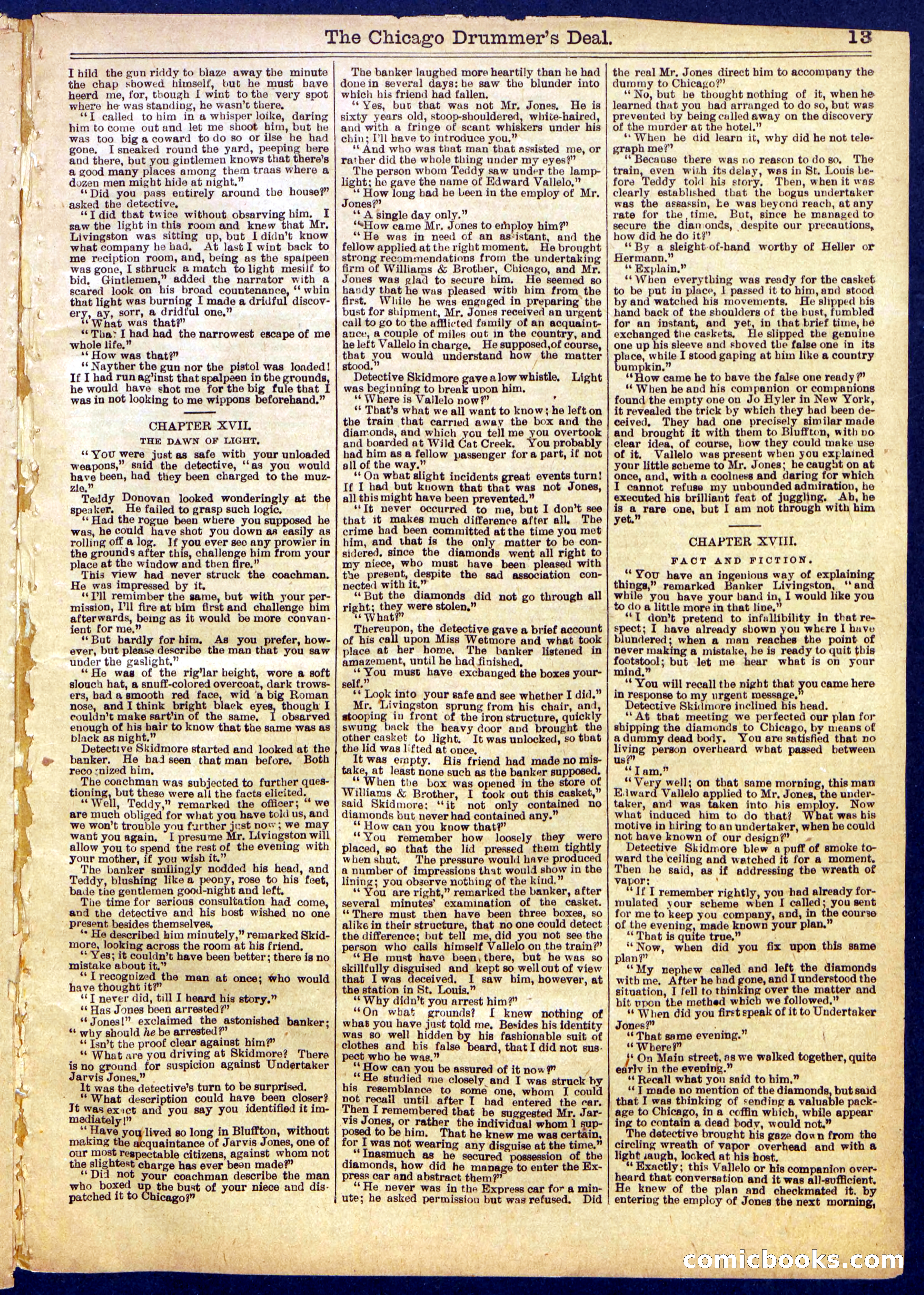 Beadle's Half Dime Library, No. 831 — page 13 of 16