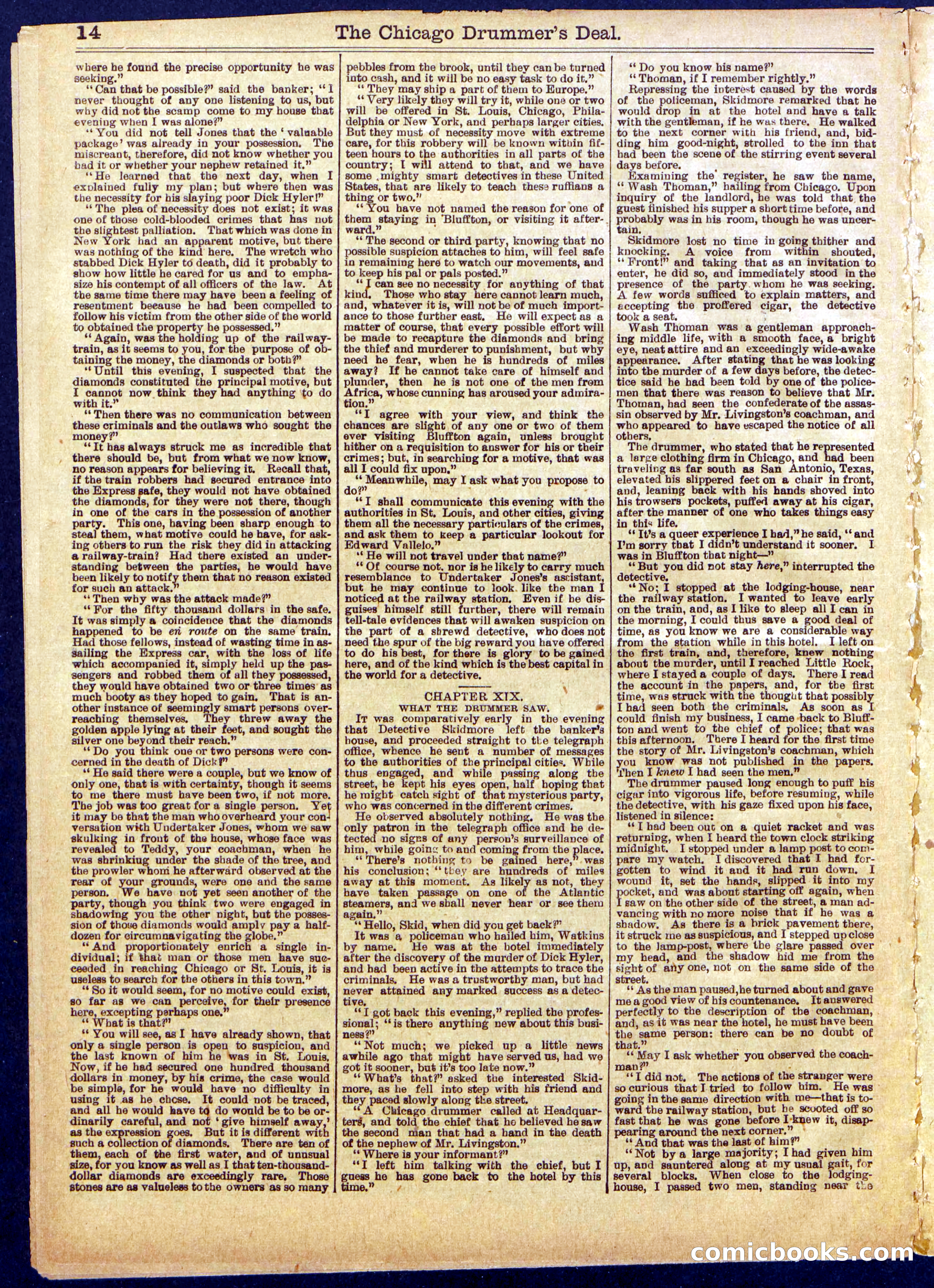 Beadle's Half Dime Library, No. 831 — page 14 of 16