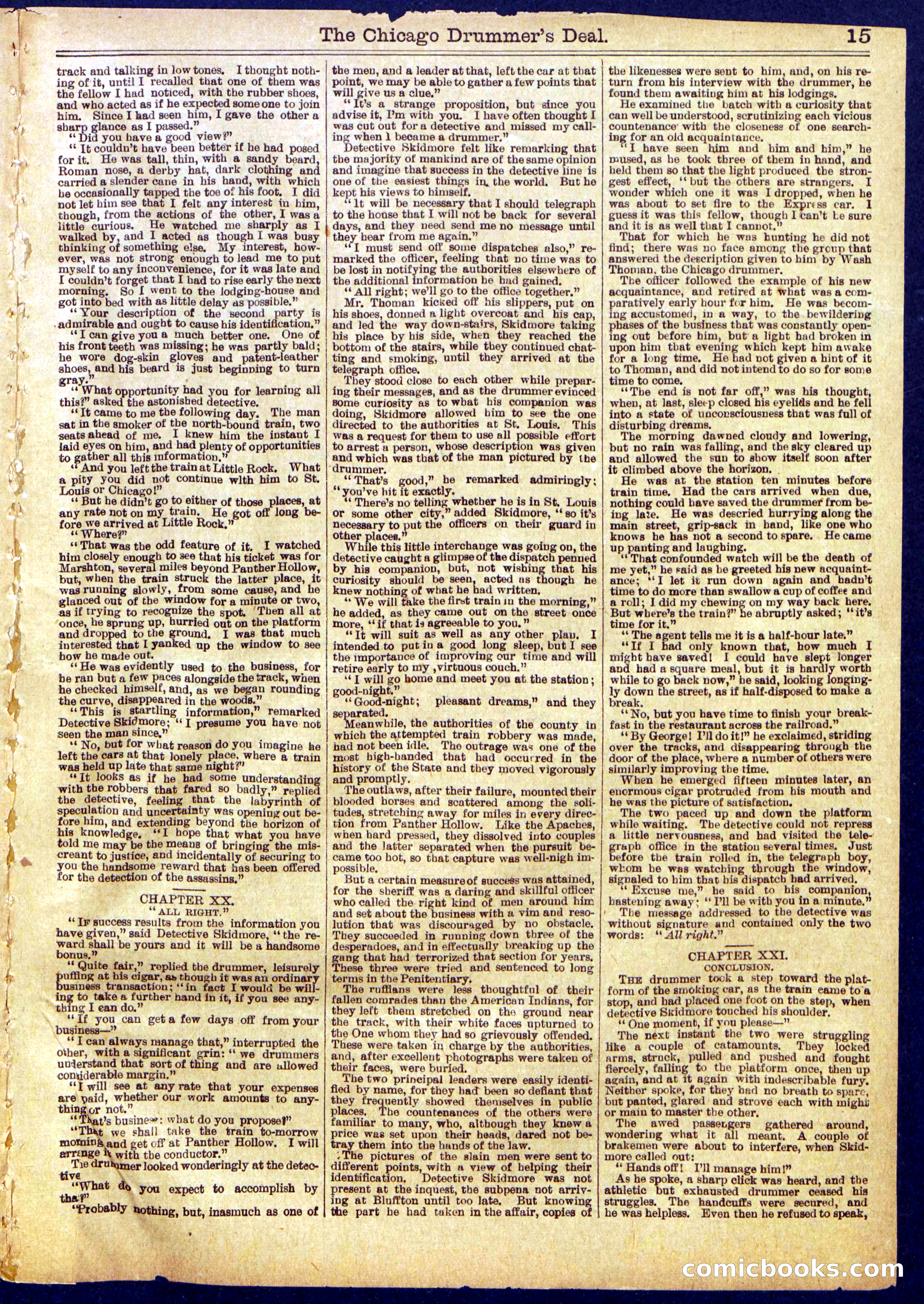 Beadle's Half Dime Library, No. 831 — page 15 of 16