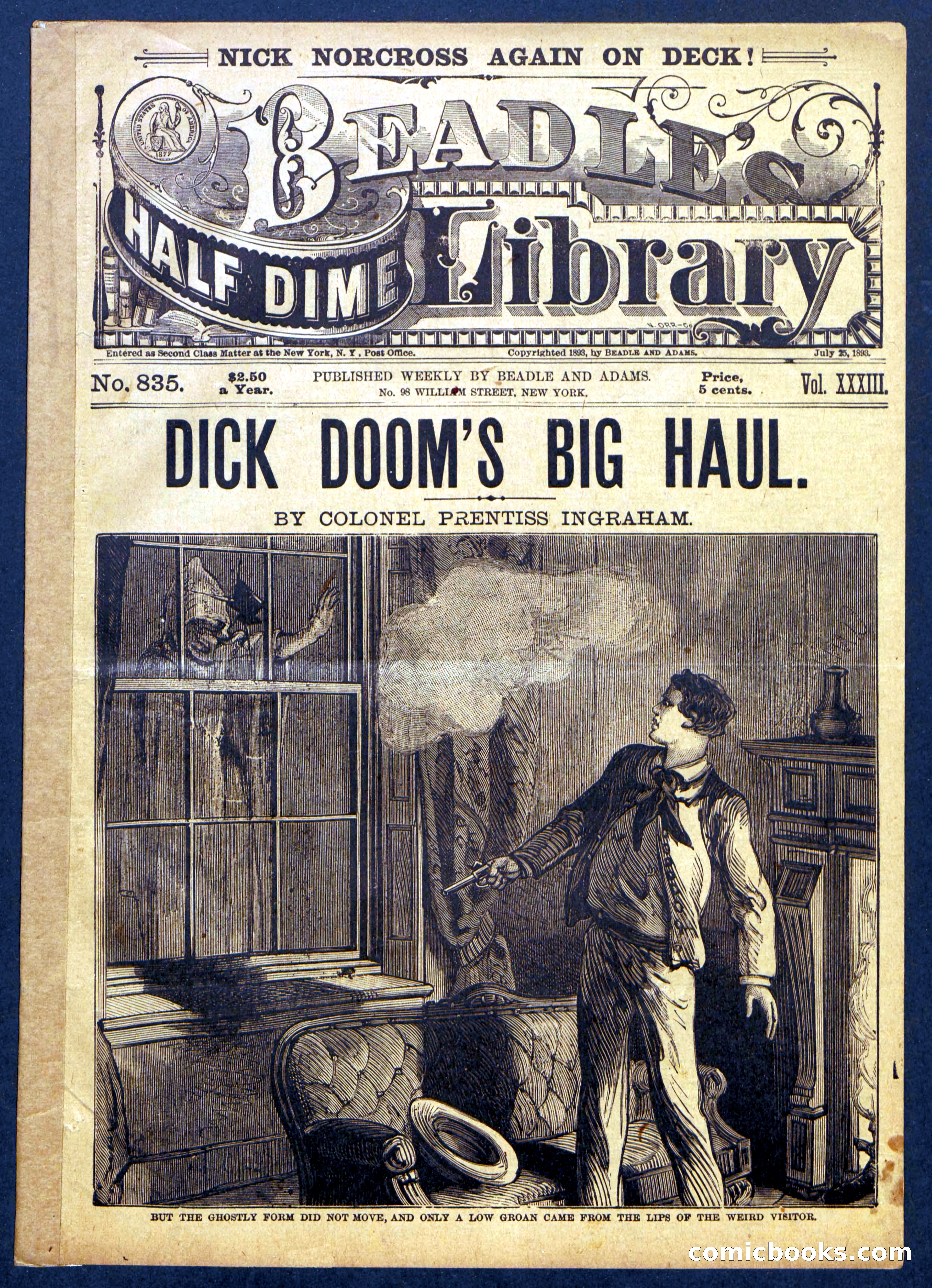 Beadle's Half Dime Library No. 835 — page 1 of 16