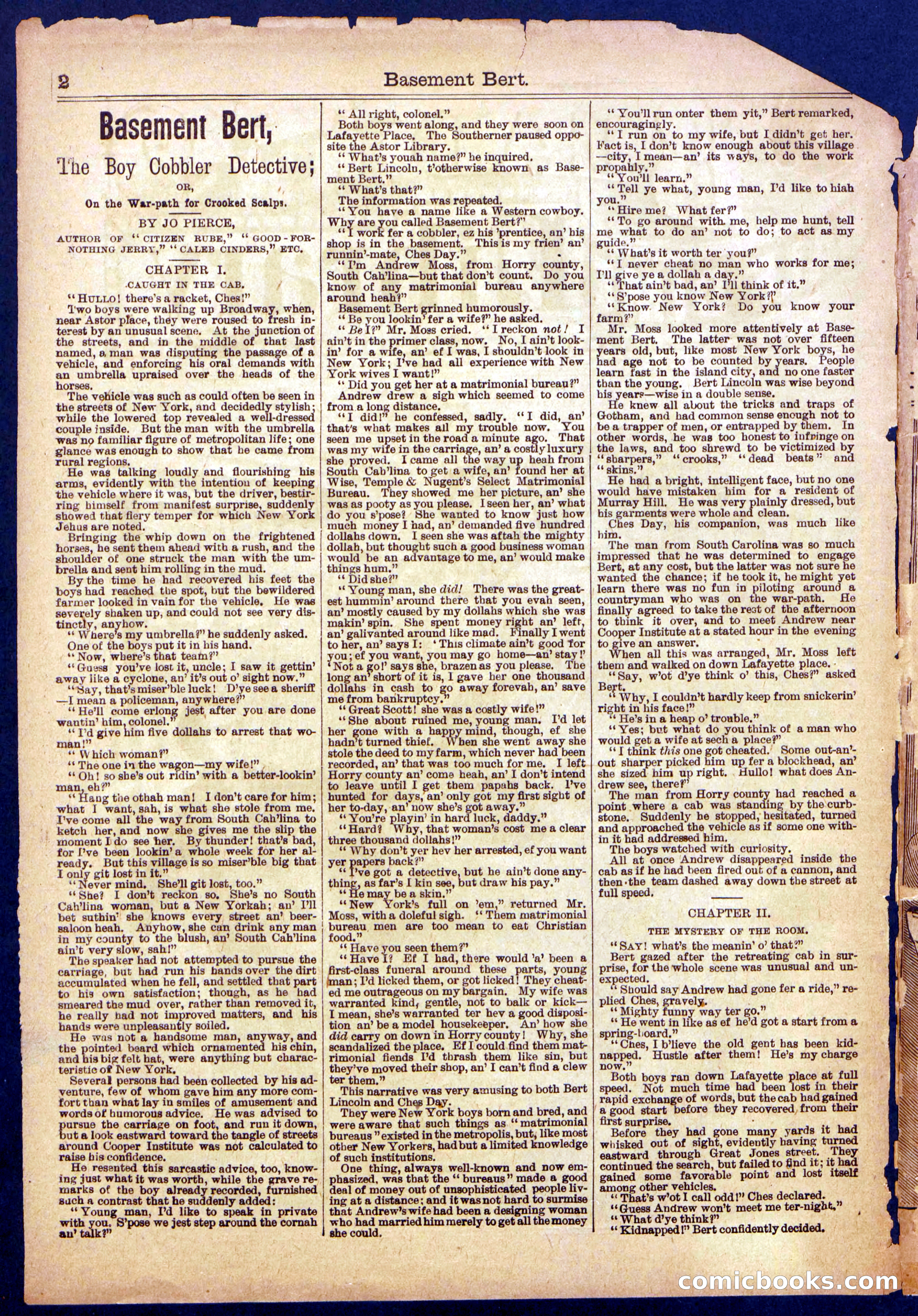 Beadle's Half Dime Library, No. 899 — page 2 of 16