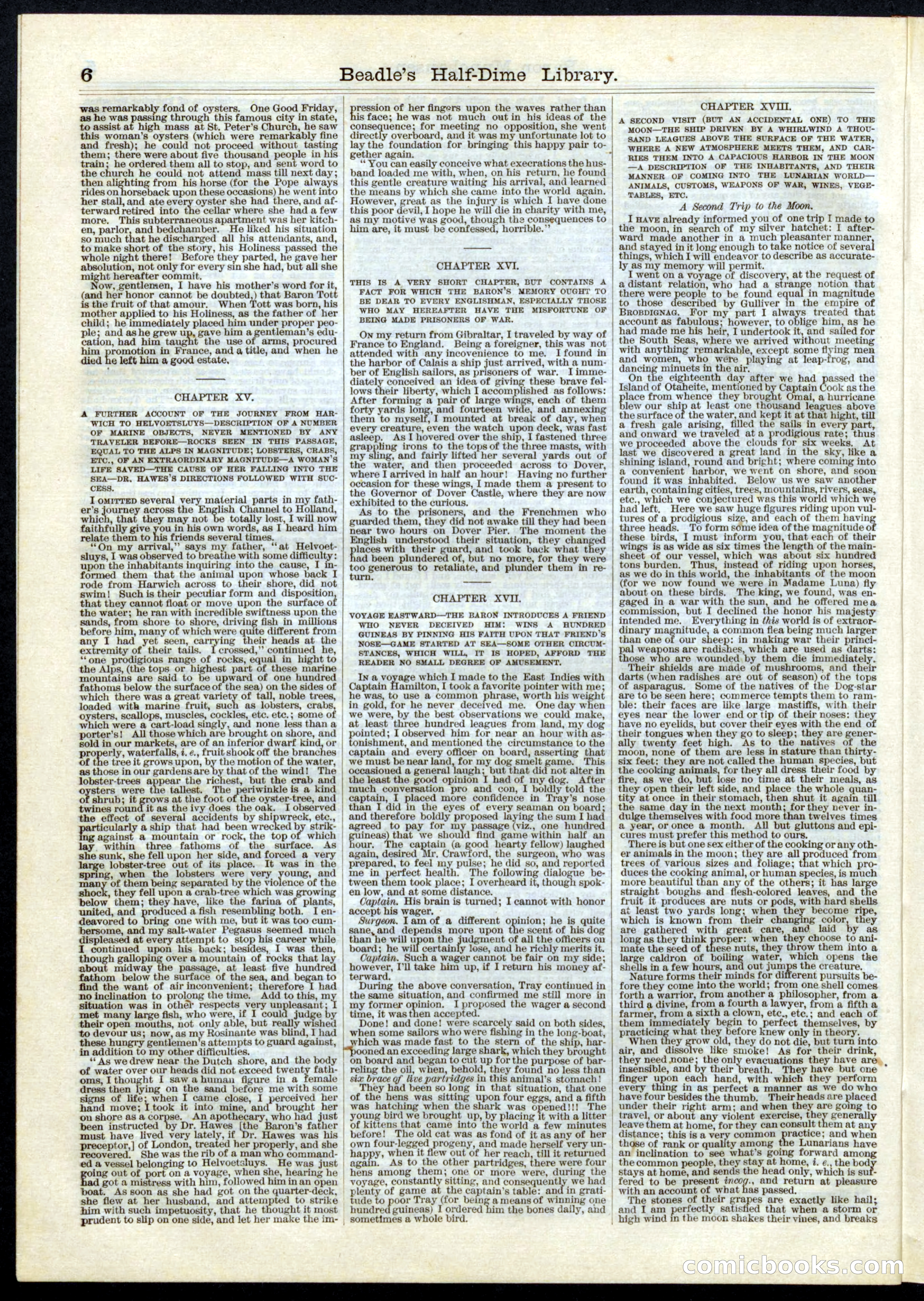 Beadle's Half Dime Library, No. 9 — page 6 of 16