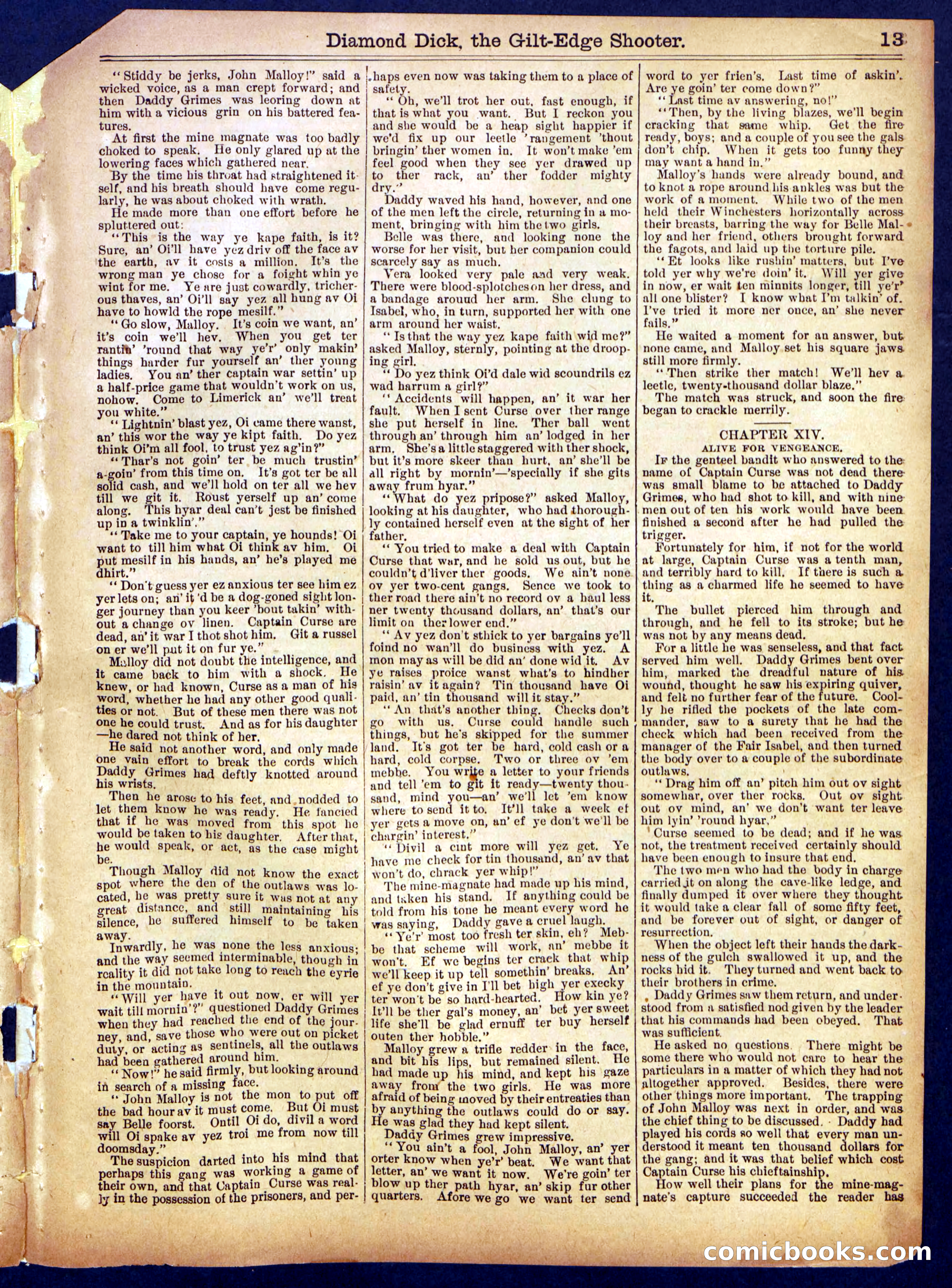 Beadle's Half Dime Library No. 901 — page 13 of 16